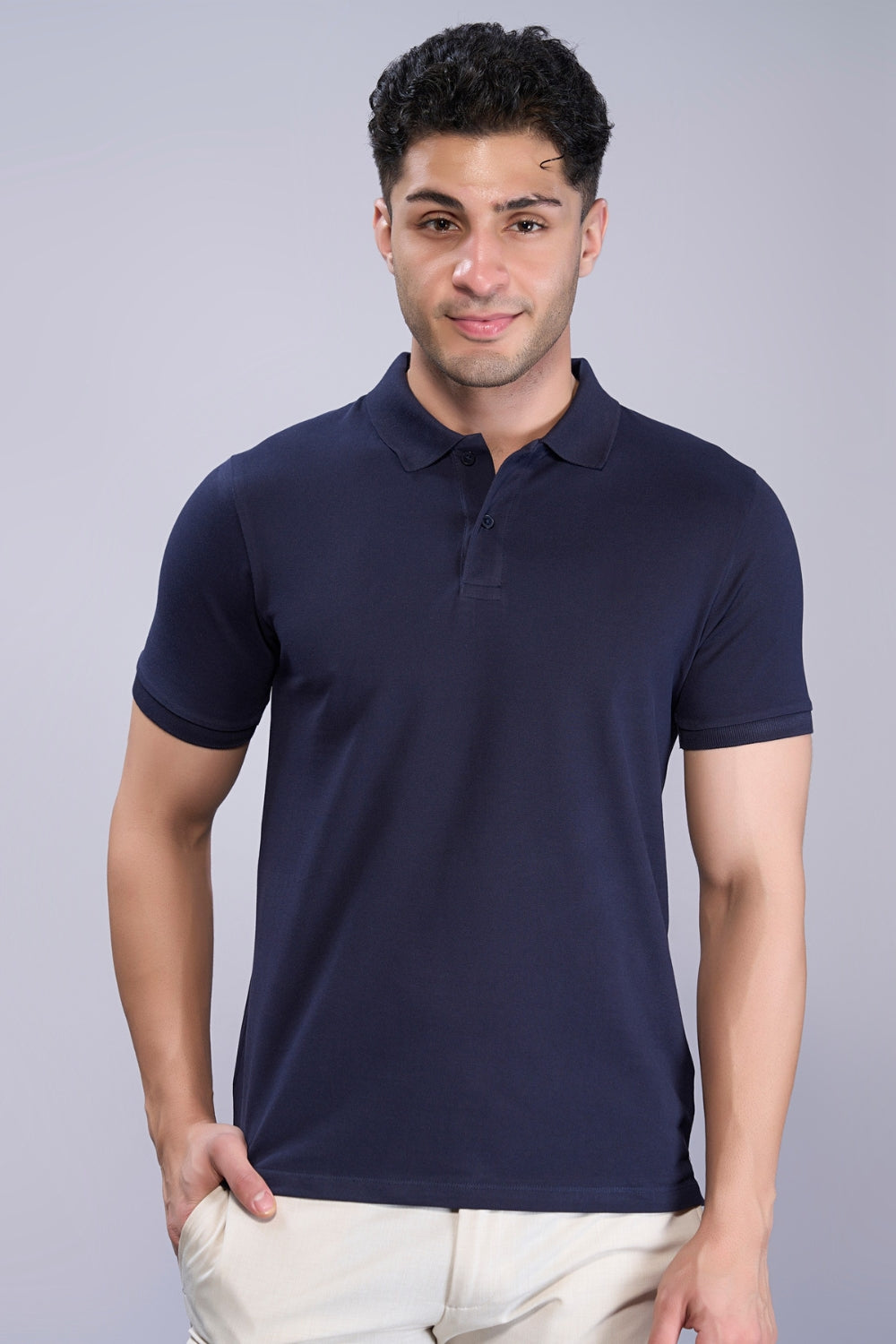 Teal Navy - Zyric Polo