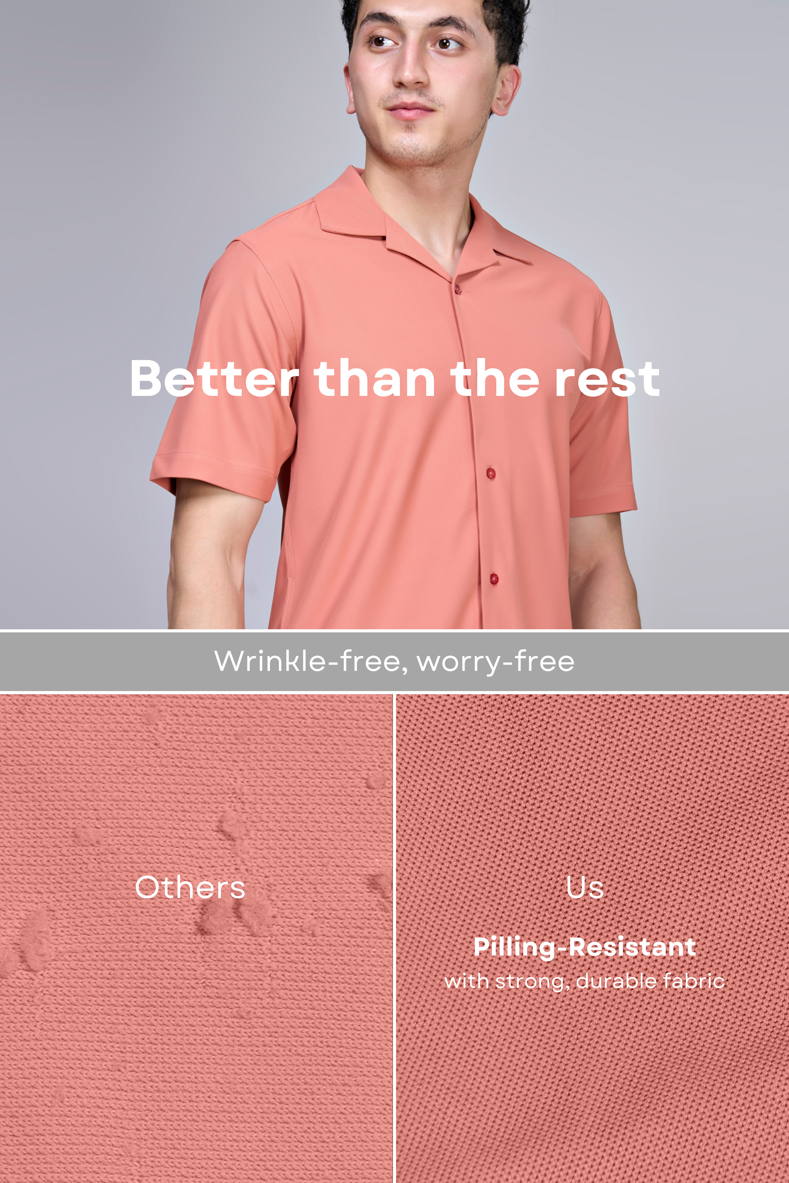 Cherry Wood Smart Tech Cuban Shirt