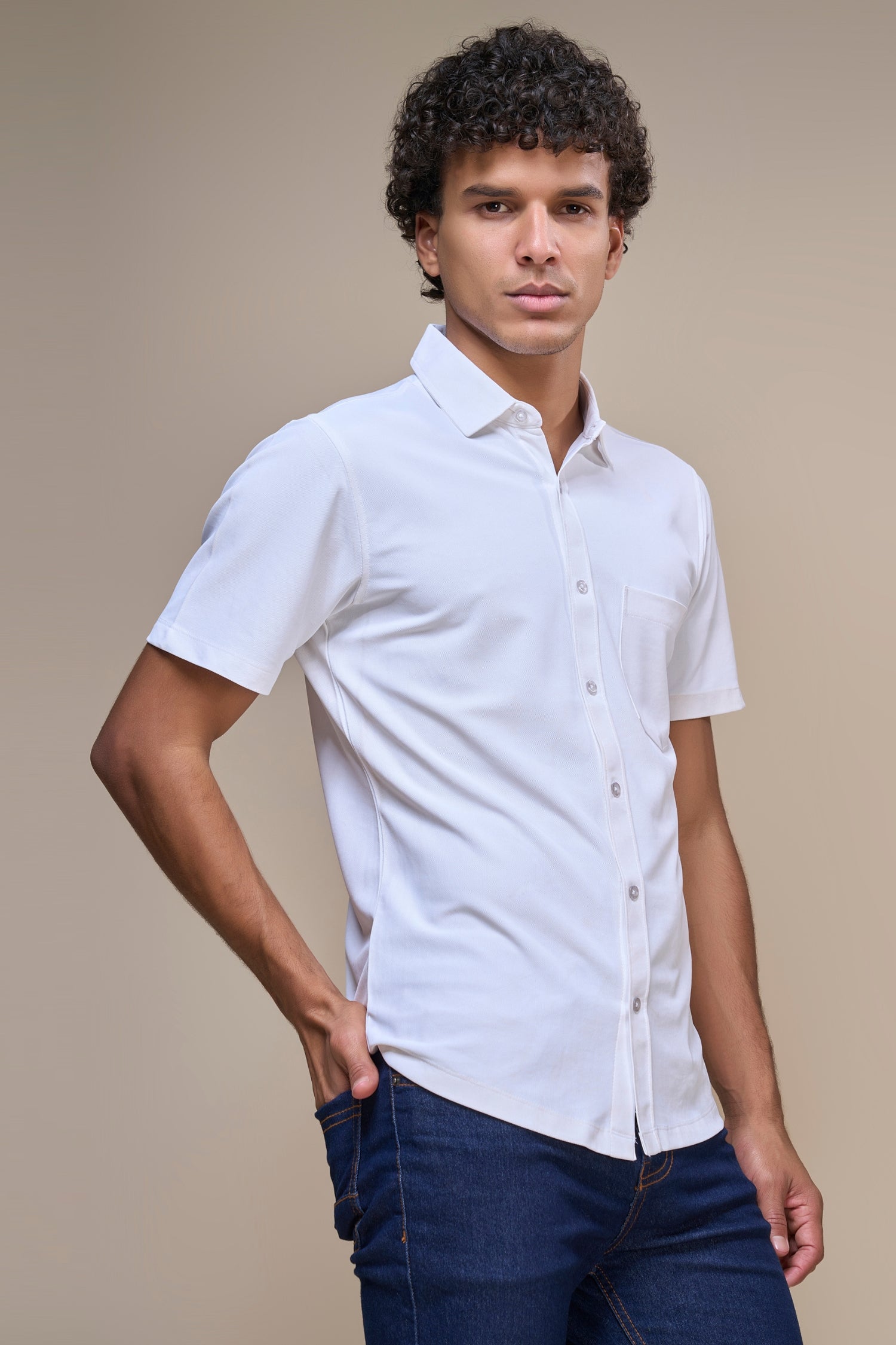 White - Smart Tech Pocket Shirt