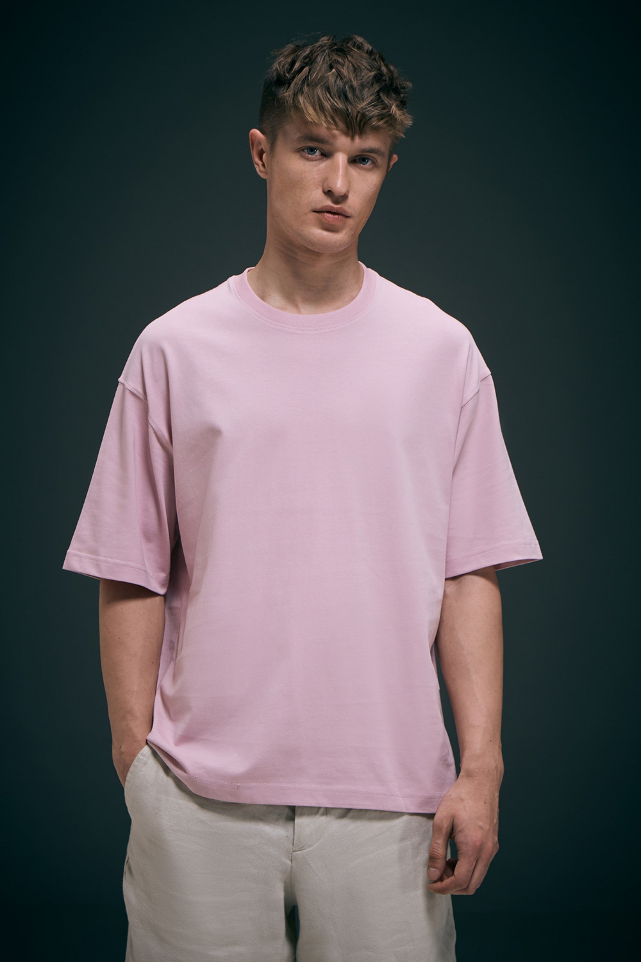 Millennial Pink - Oversize drop Shoulder