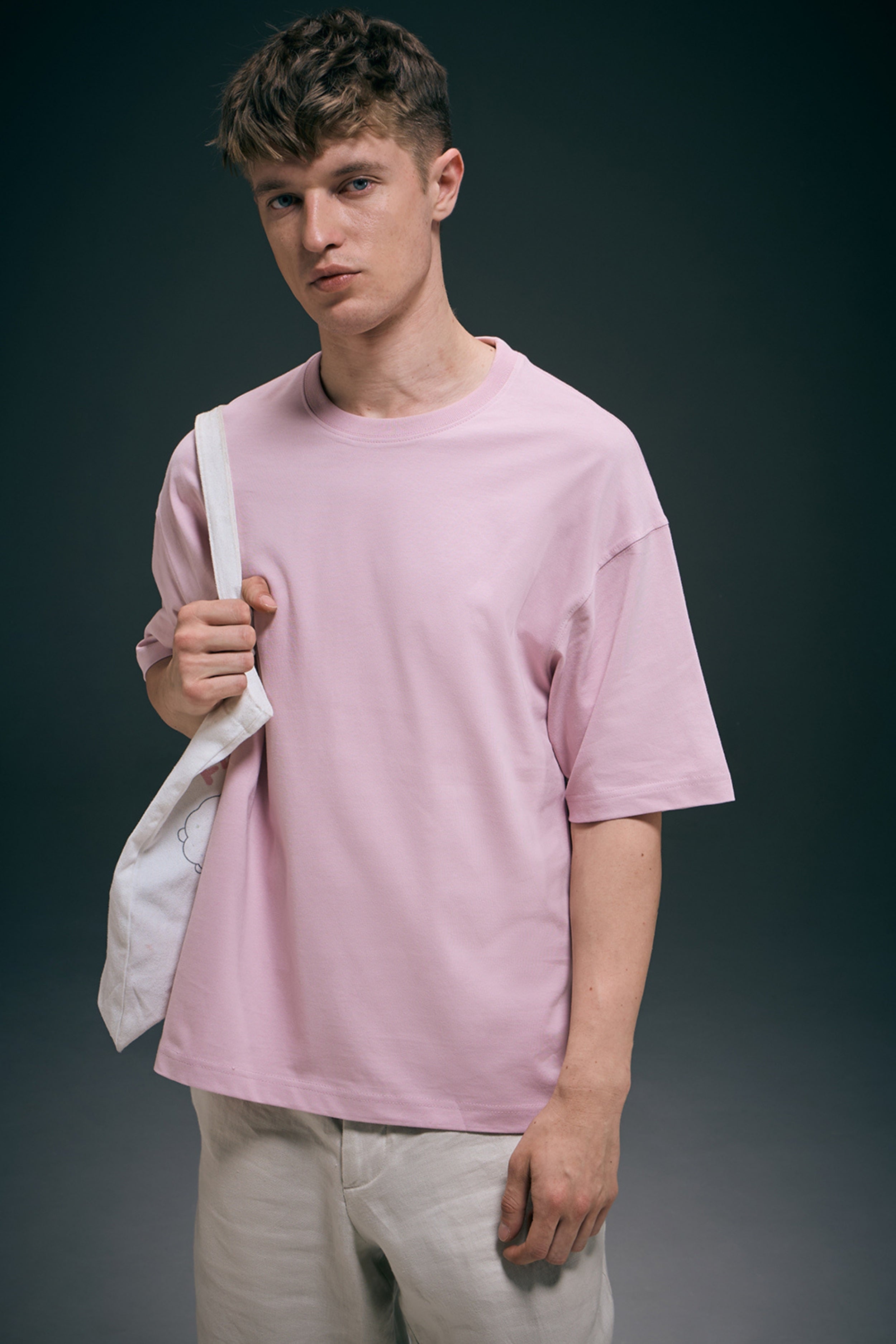 Millennial Pink - Oversize drop Shoulder