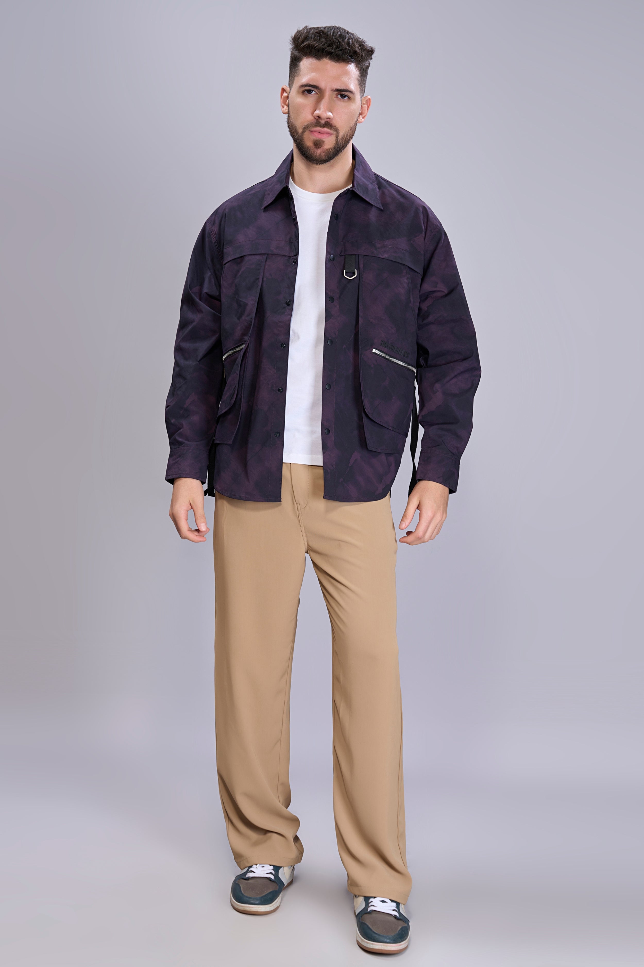 Purple - Korean Full Sleeve Shirt