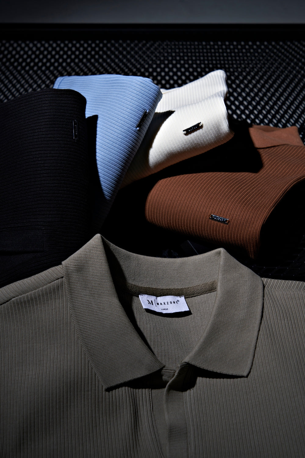 Old Money Knit Polo - Air Blue