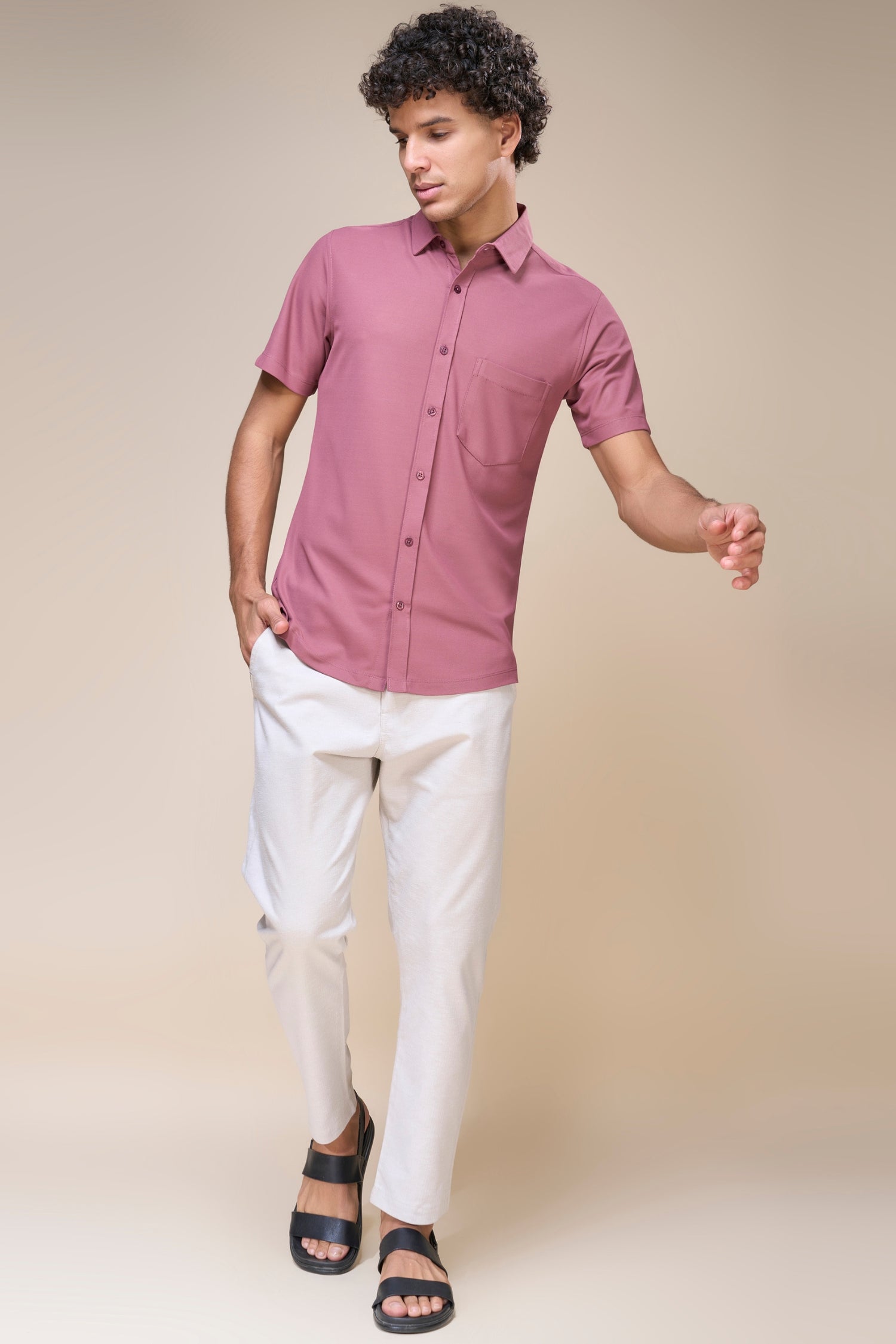 Maroon - Smart Tech Pocket Shirt