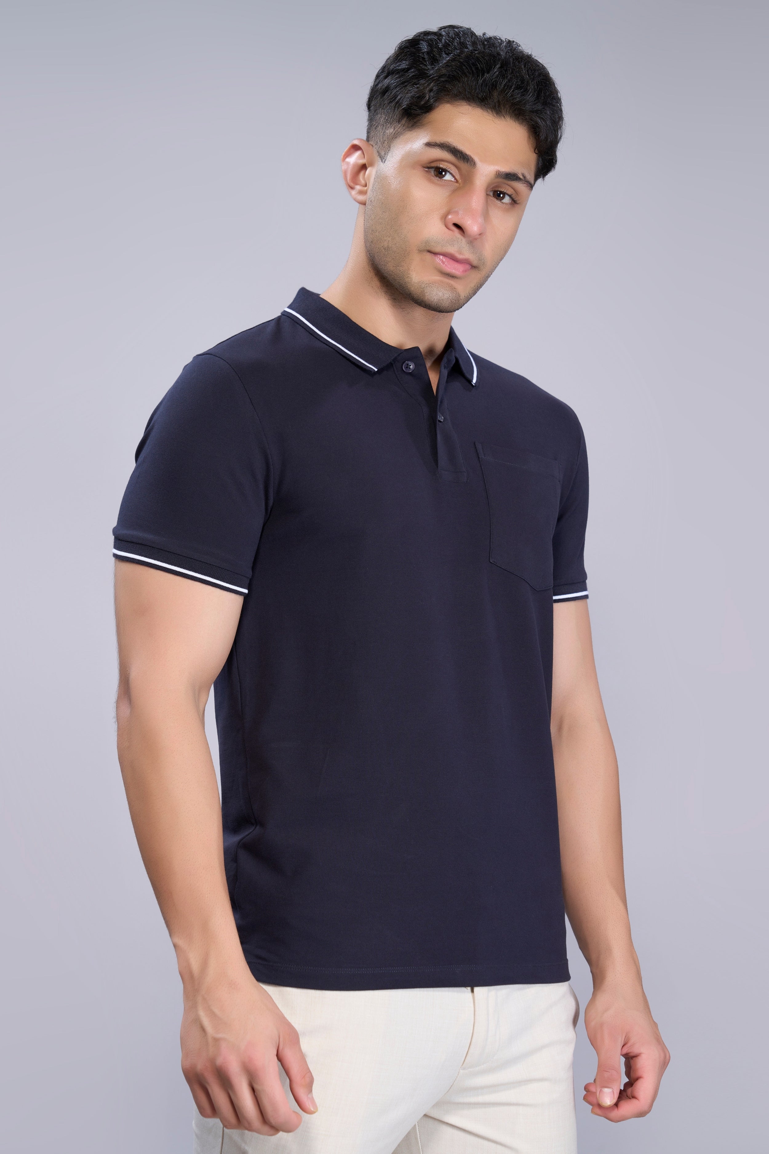 Teal Navy - Identity Pocket Polo