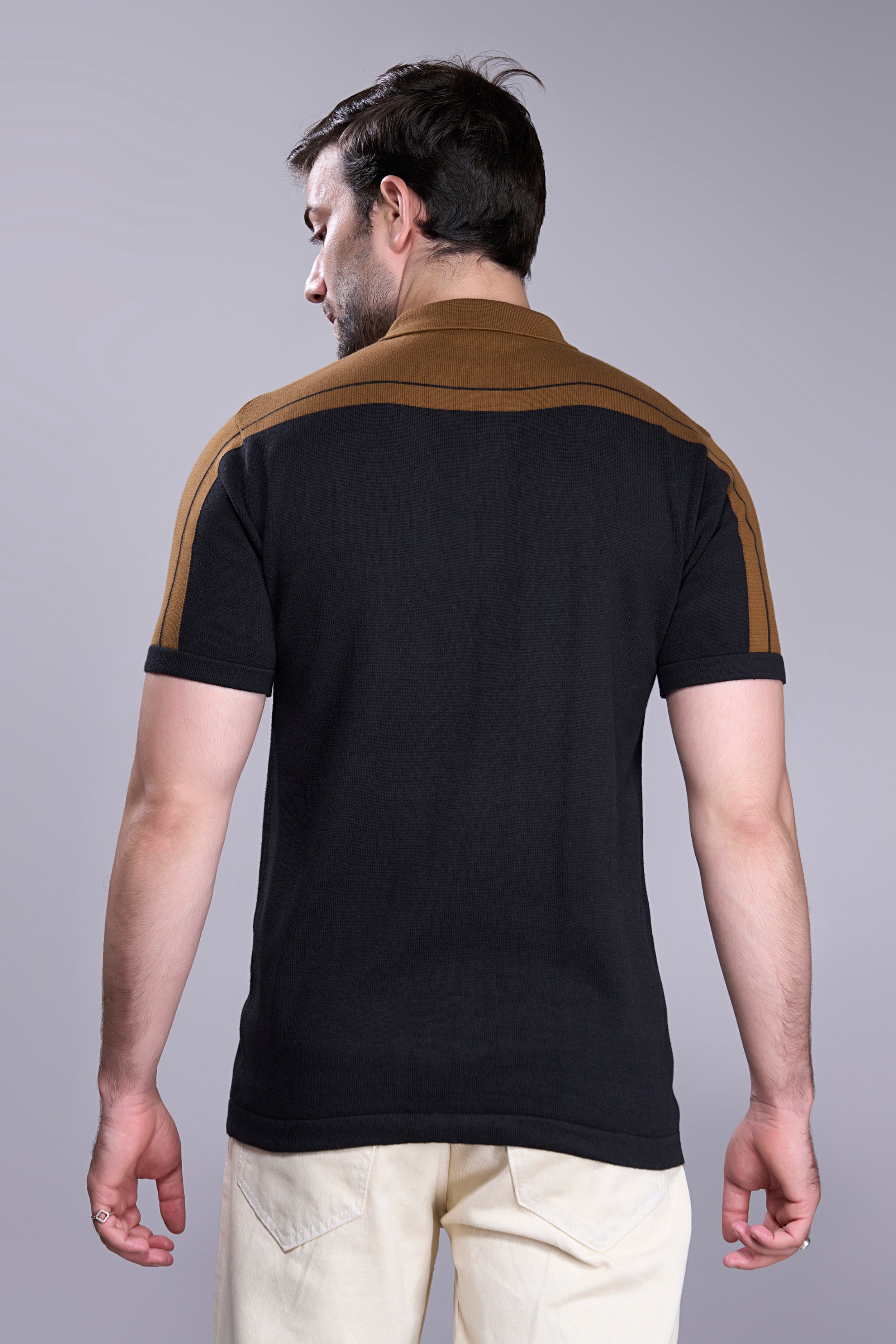 Hot Brown - Luxe Knitted Polo