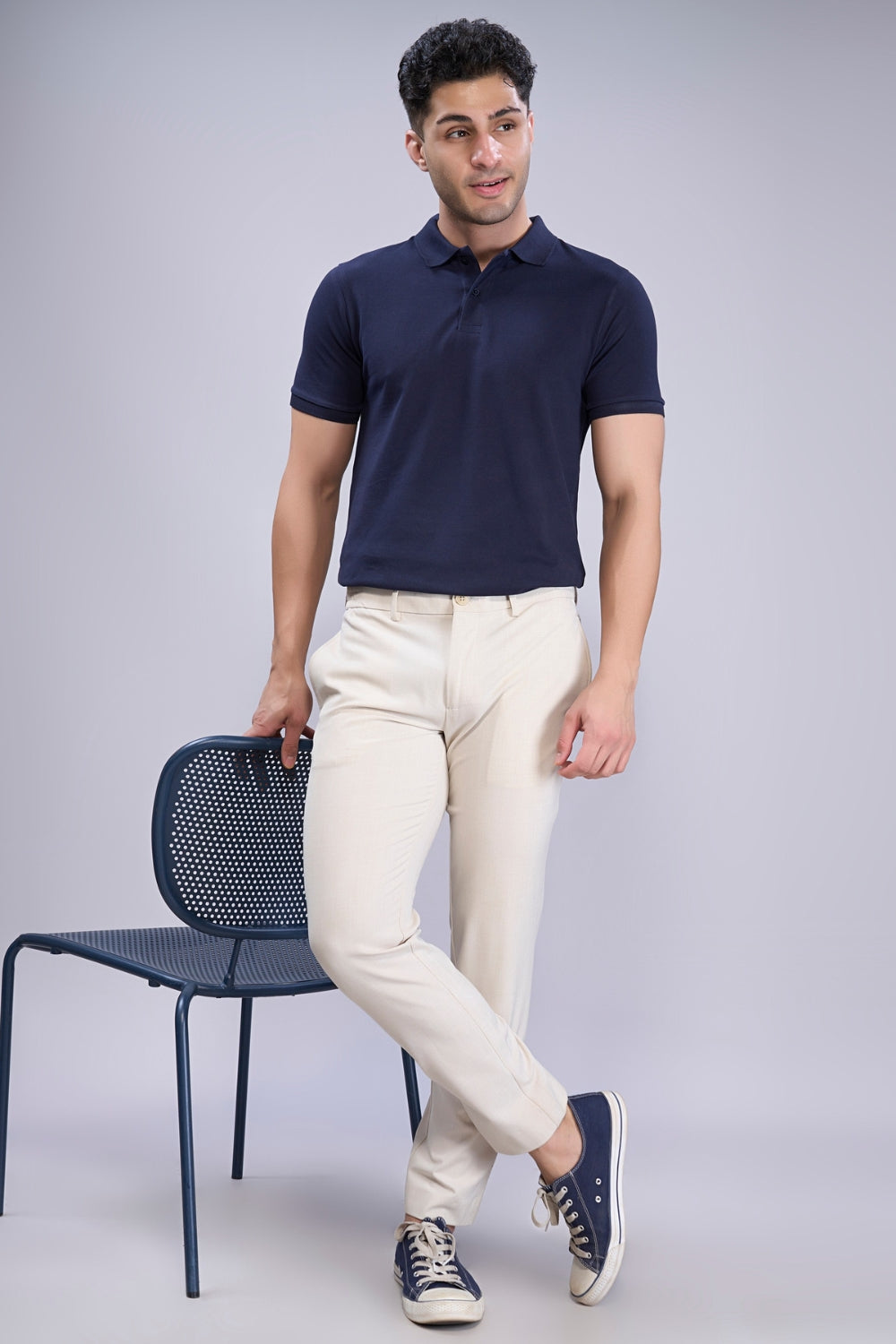 Teal Navy - Zyric Polo