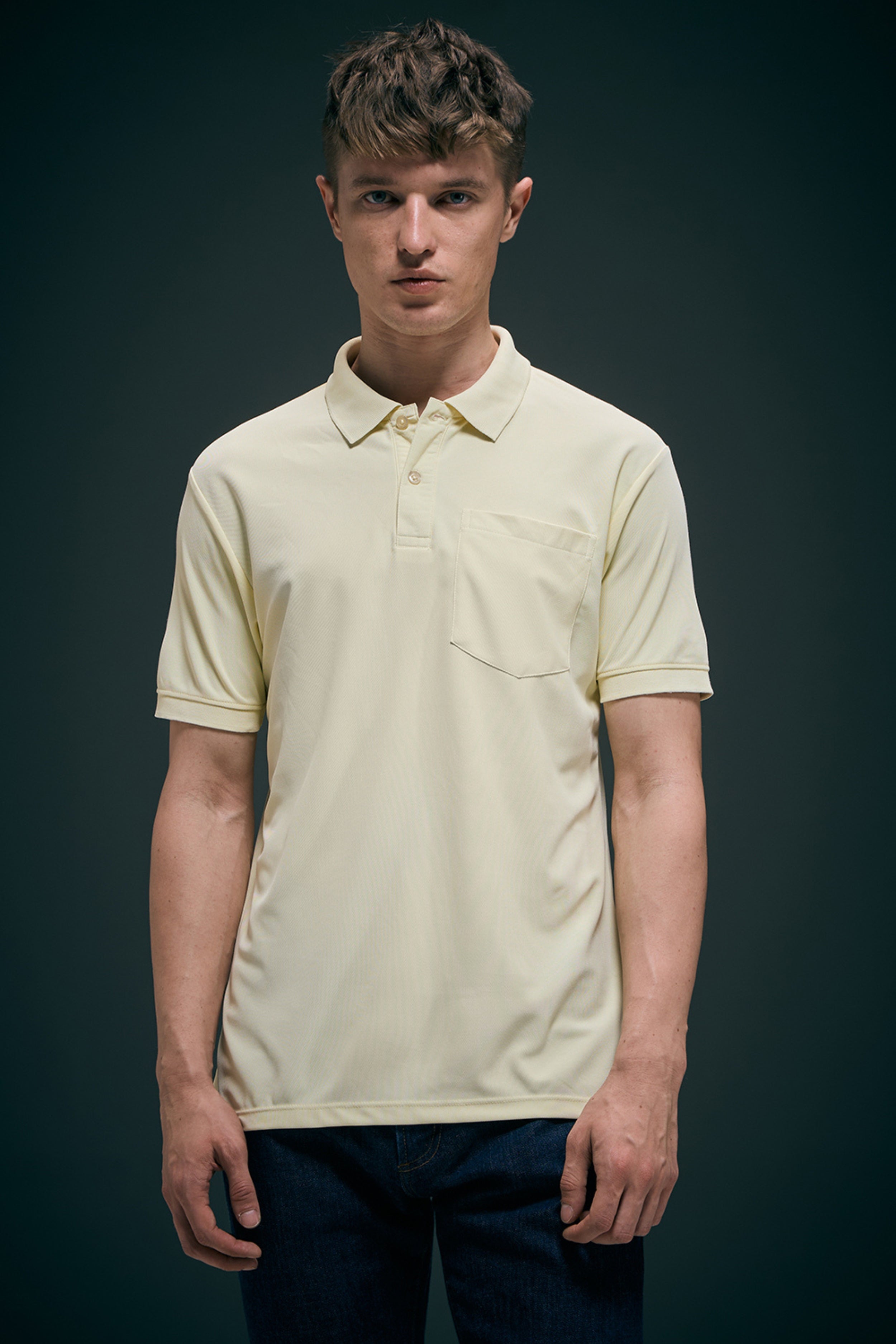 Light Yellow Smart Tech Pocket + Polo