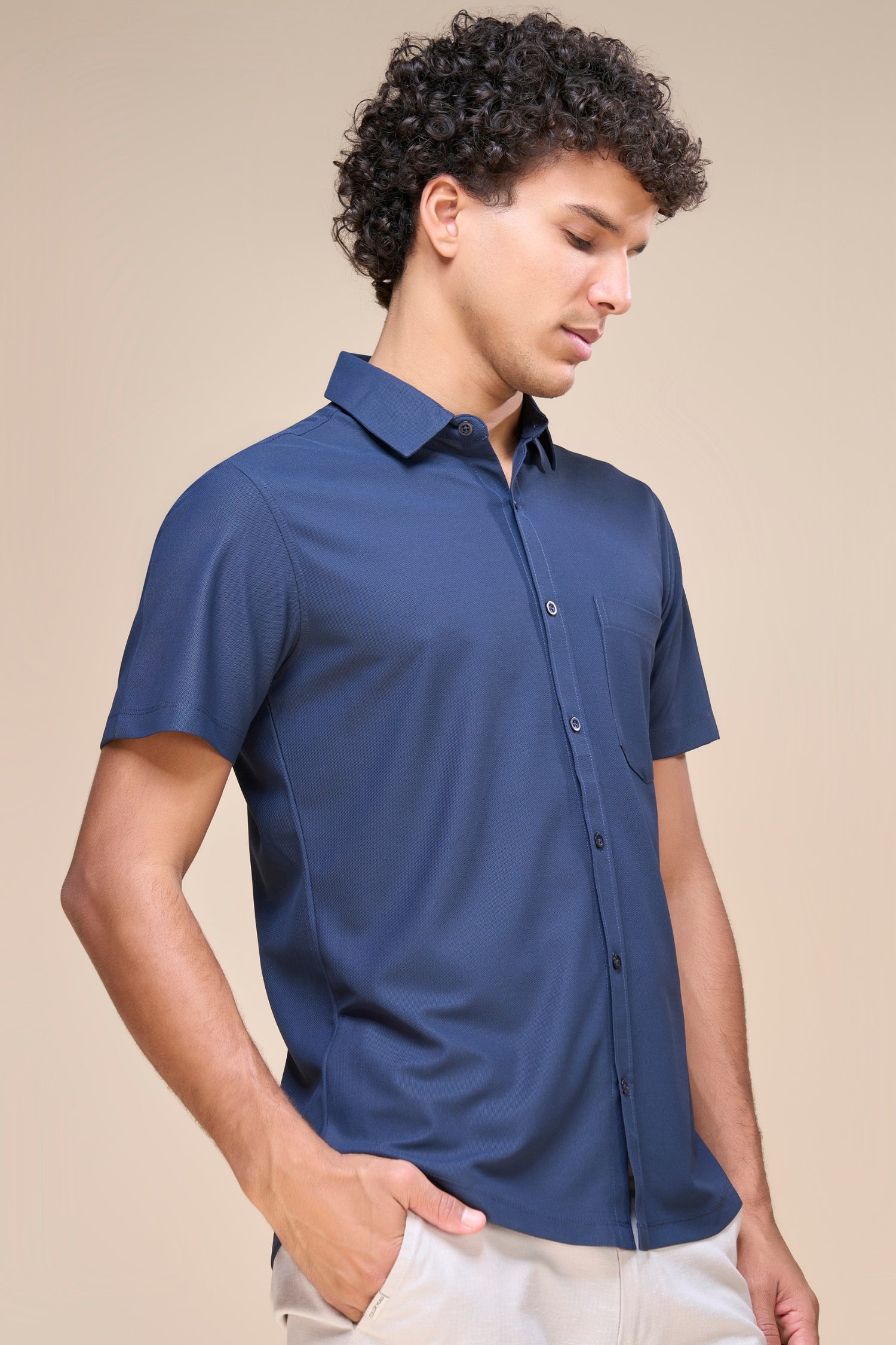 Navy - Smart Tech Pocket Shirt