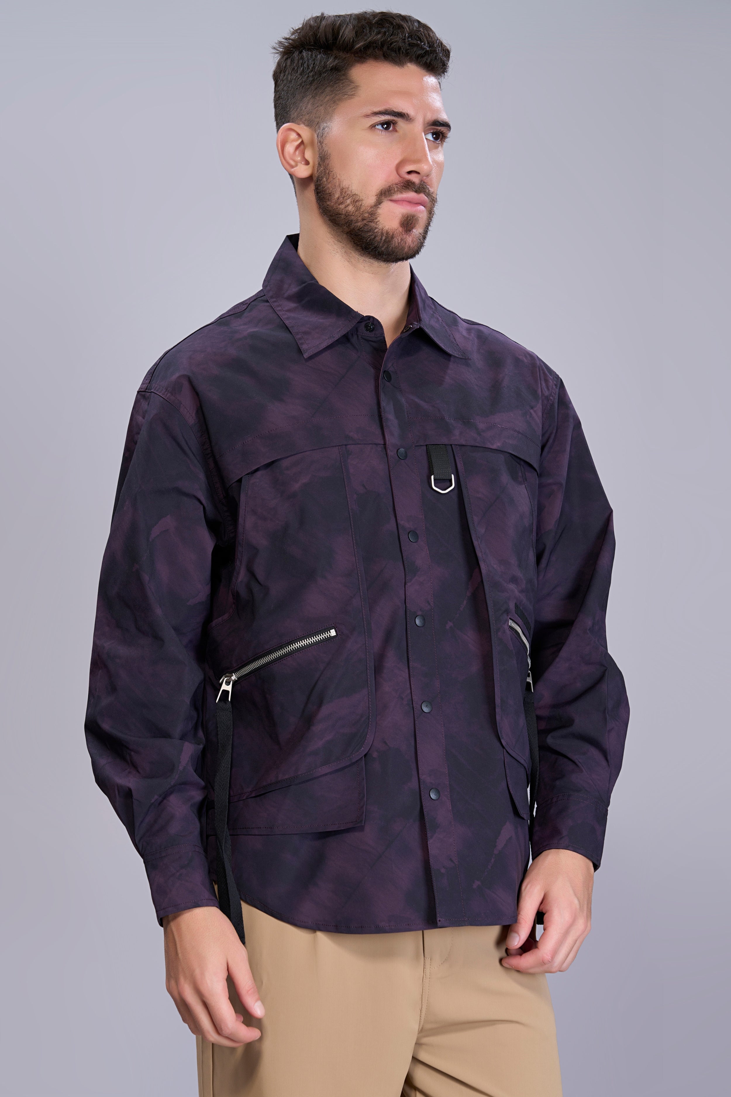 Purple - Korean Full Sleeve Shirt
