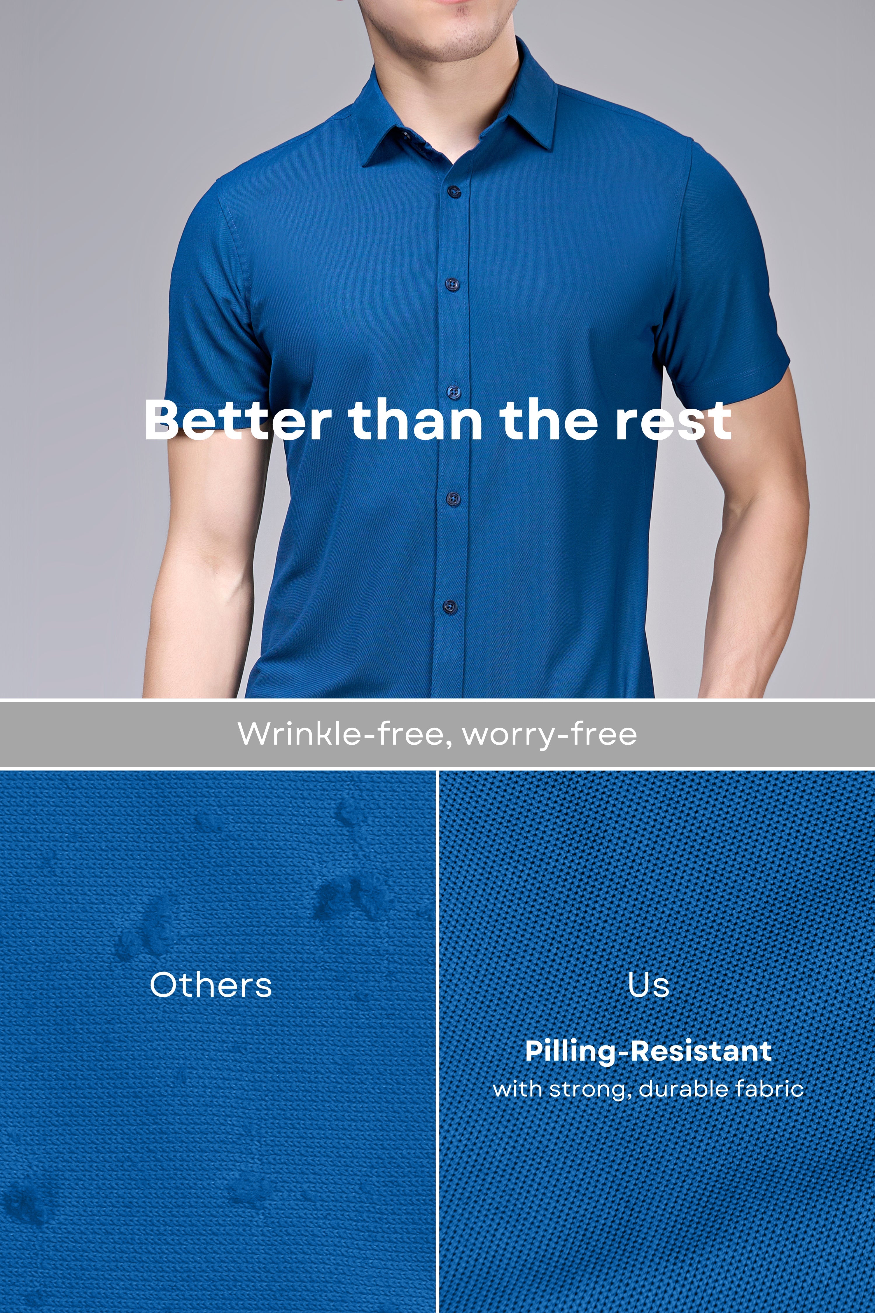 Teal Navy Smart Tech Shirt