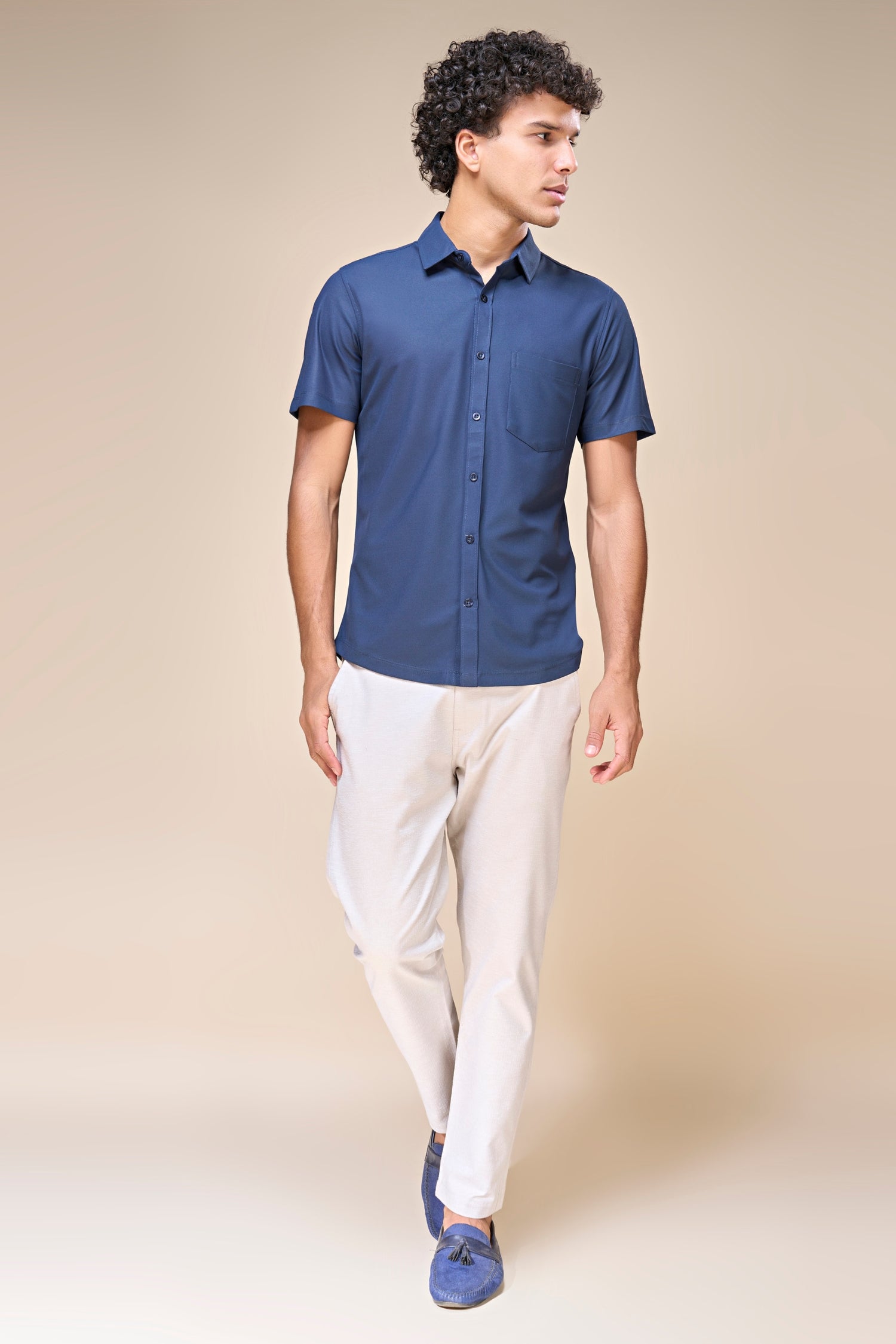 Navy - Smart Tech Pocket Shirt