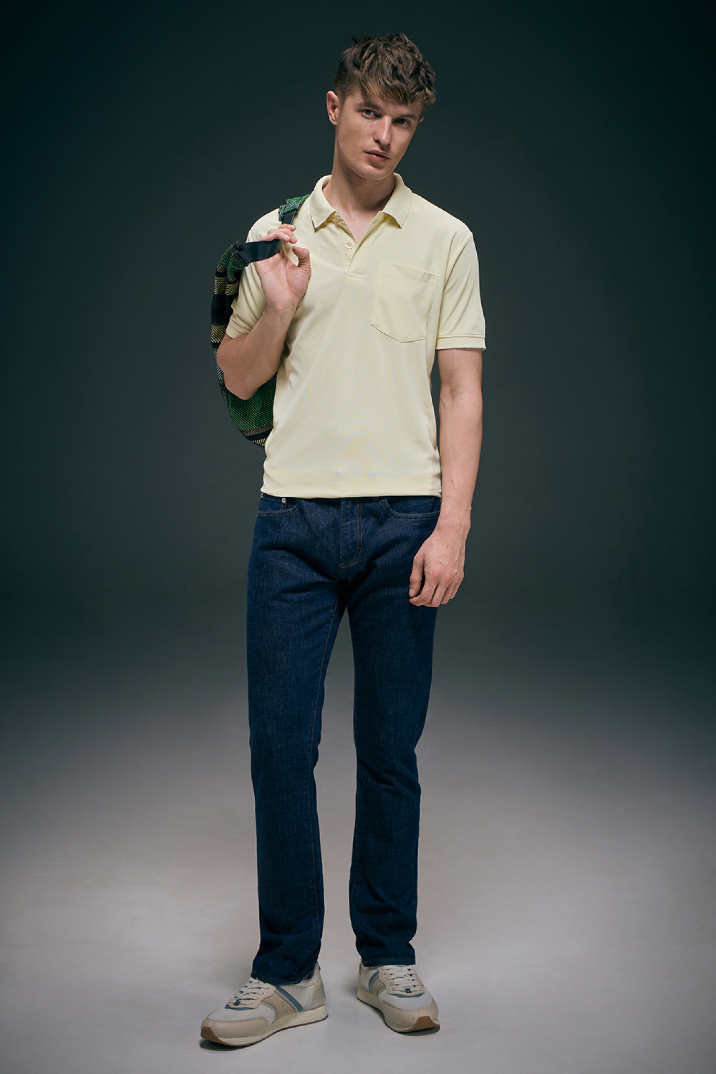 Light Yellow Smart Tech Pocket + Polo