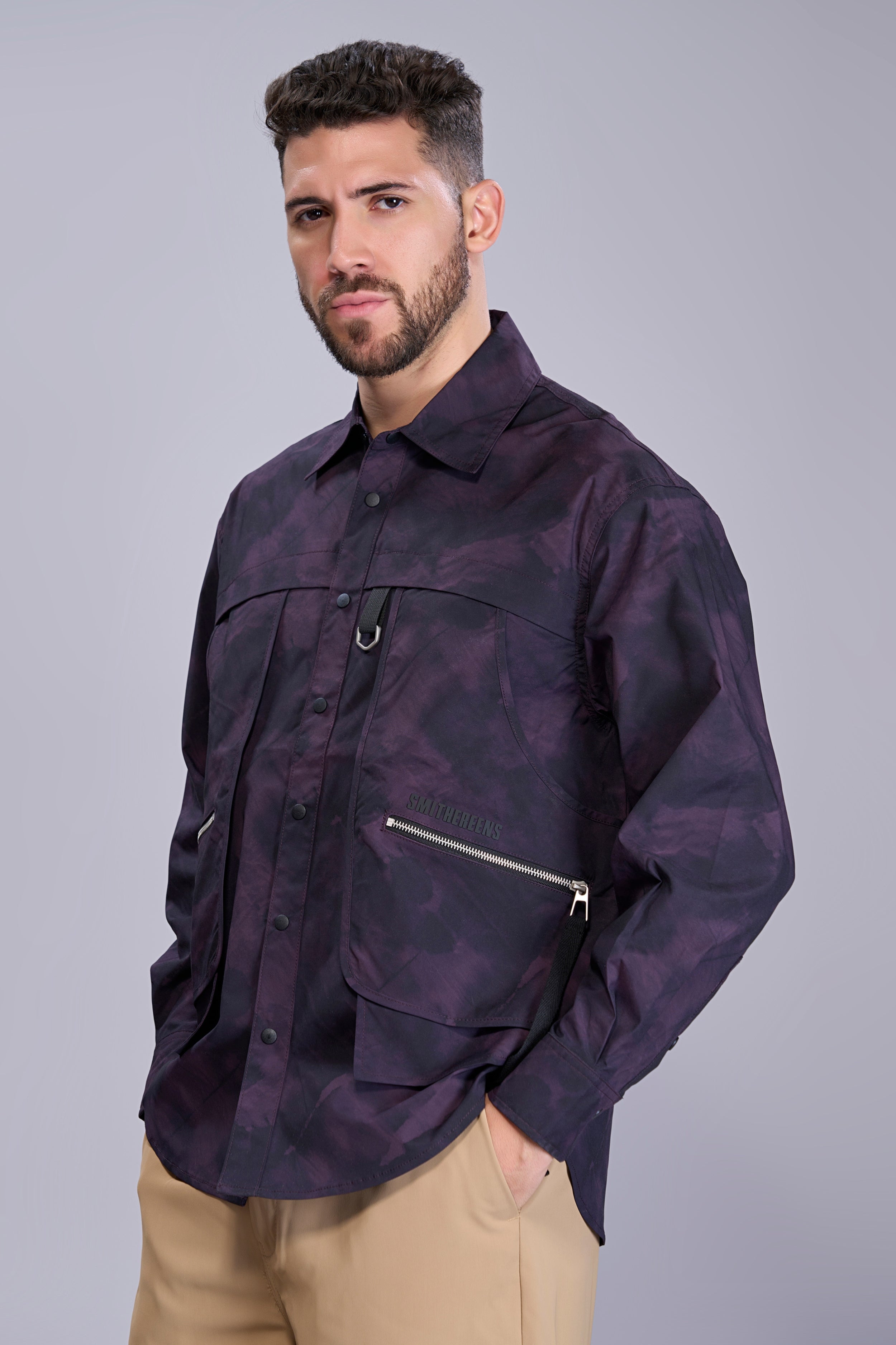 Purple - Korean Full Sleeve Shirt