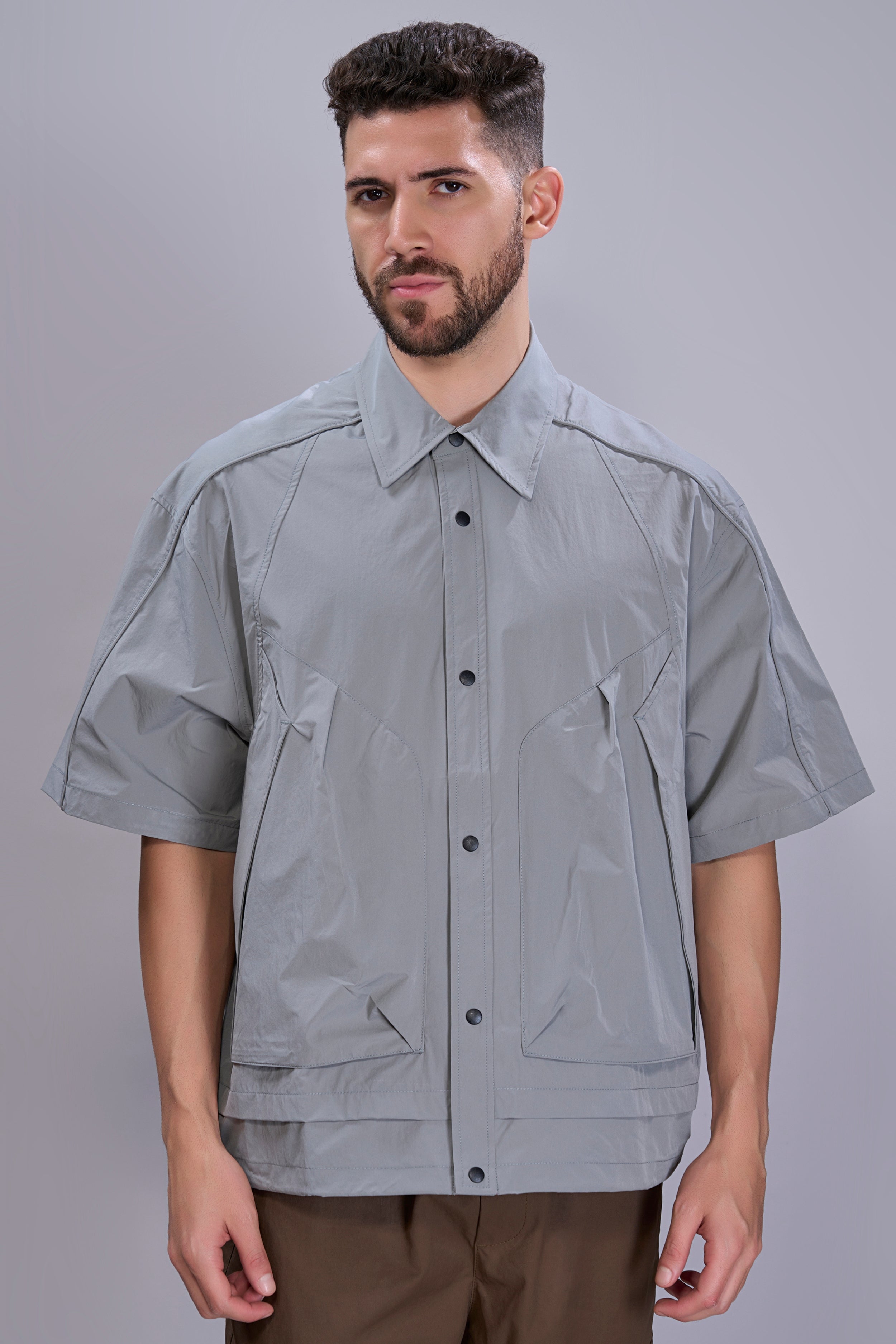 Grey - Korean Shirt