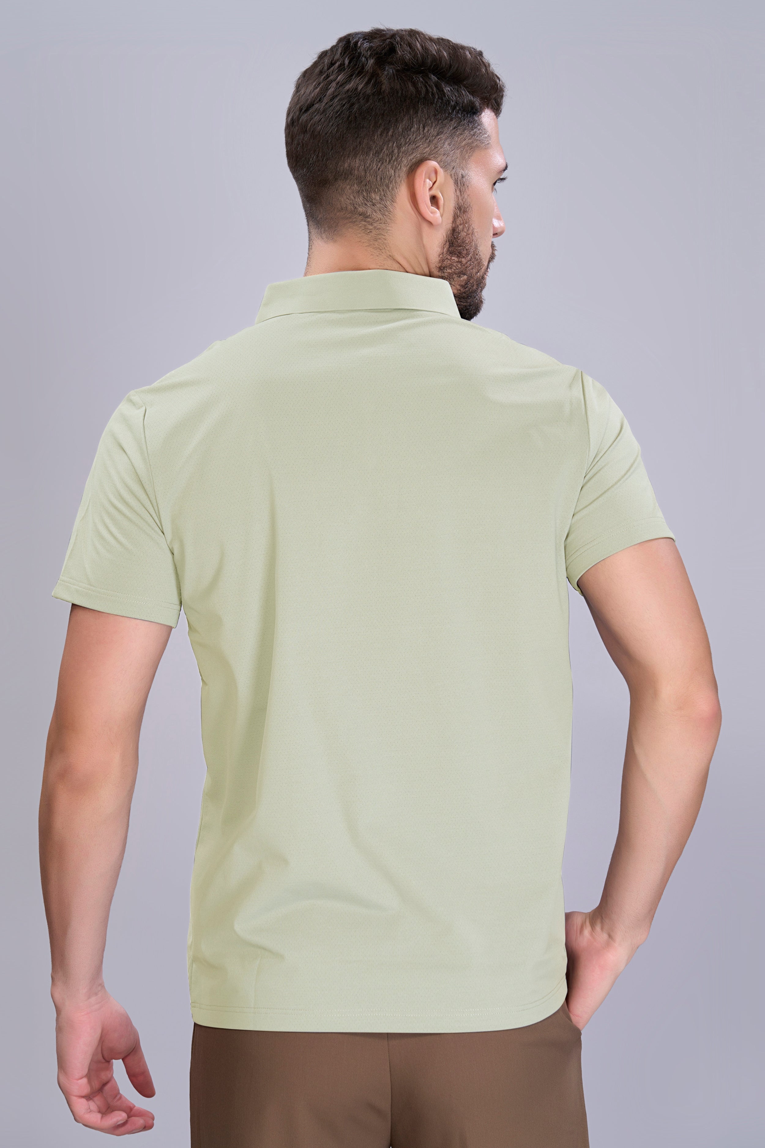 Light Green - Stitchless Polo T-shirt