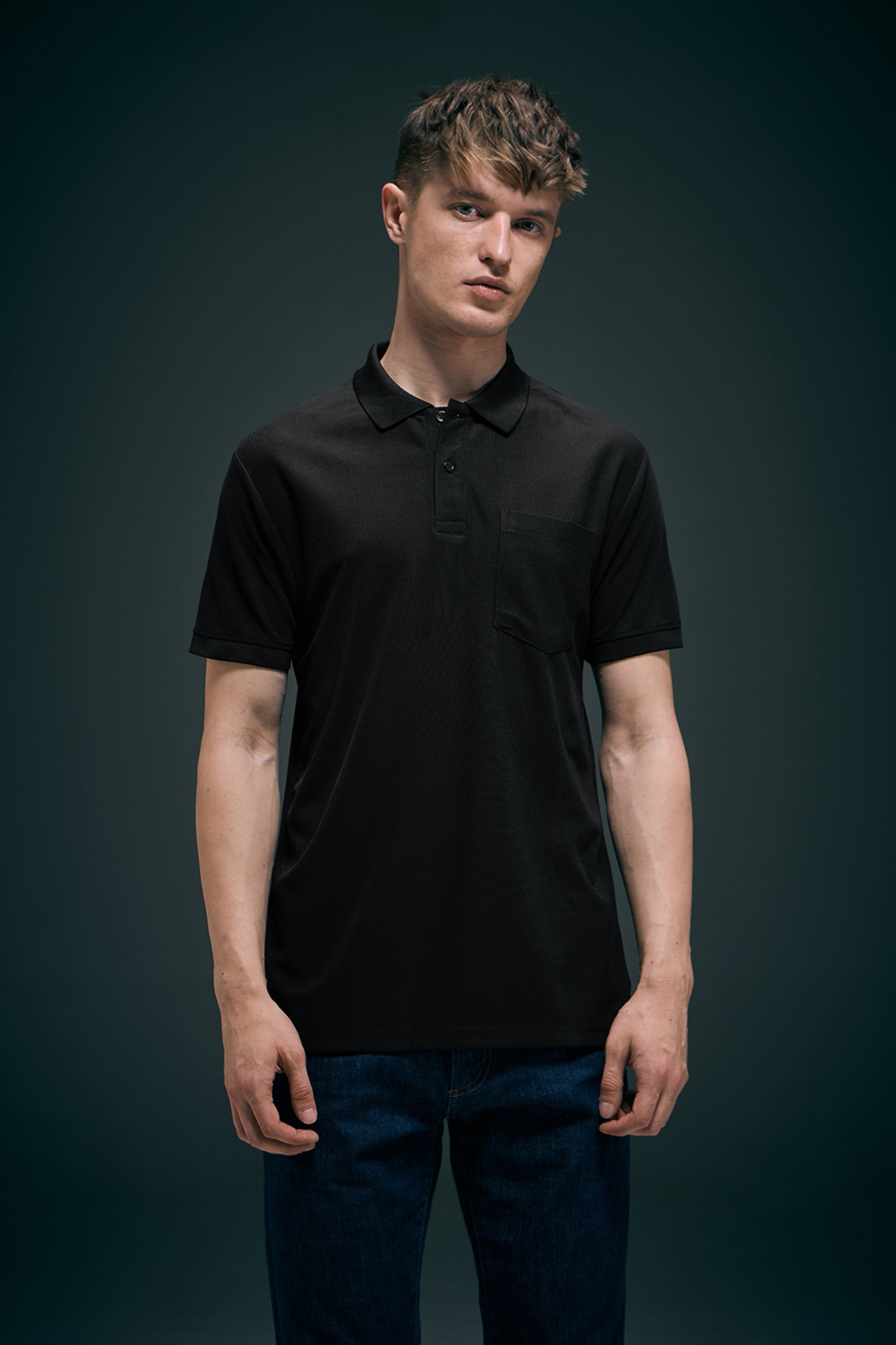 Black Smart Tech Pocket + Polo