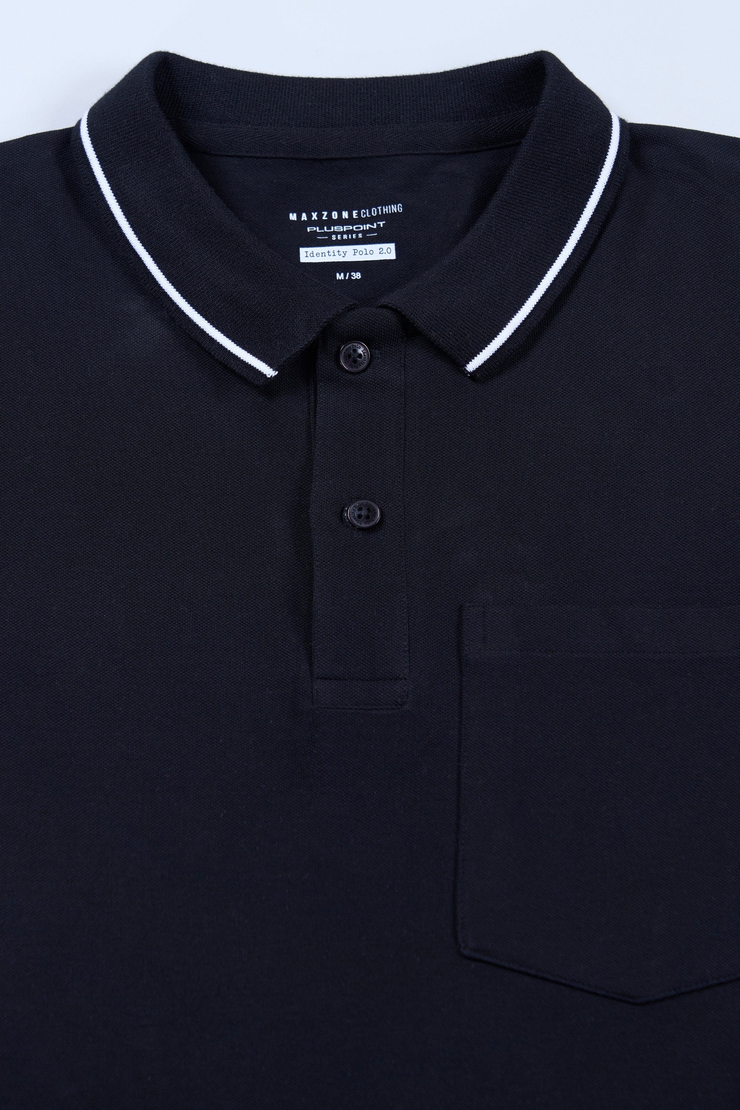 Black - Identity Pocket Polo