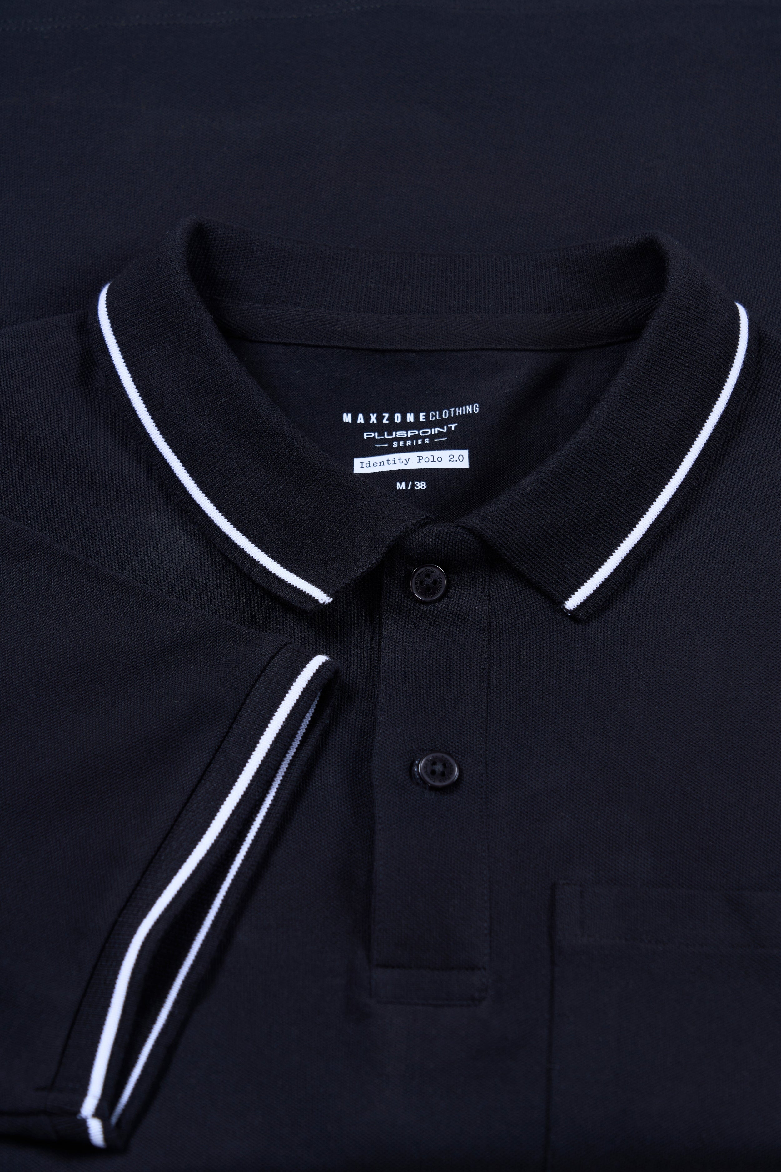 Black - Identity Pocket Polo