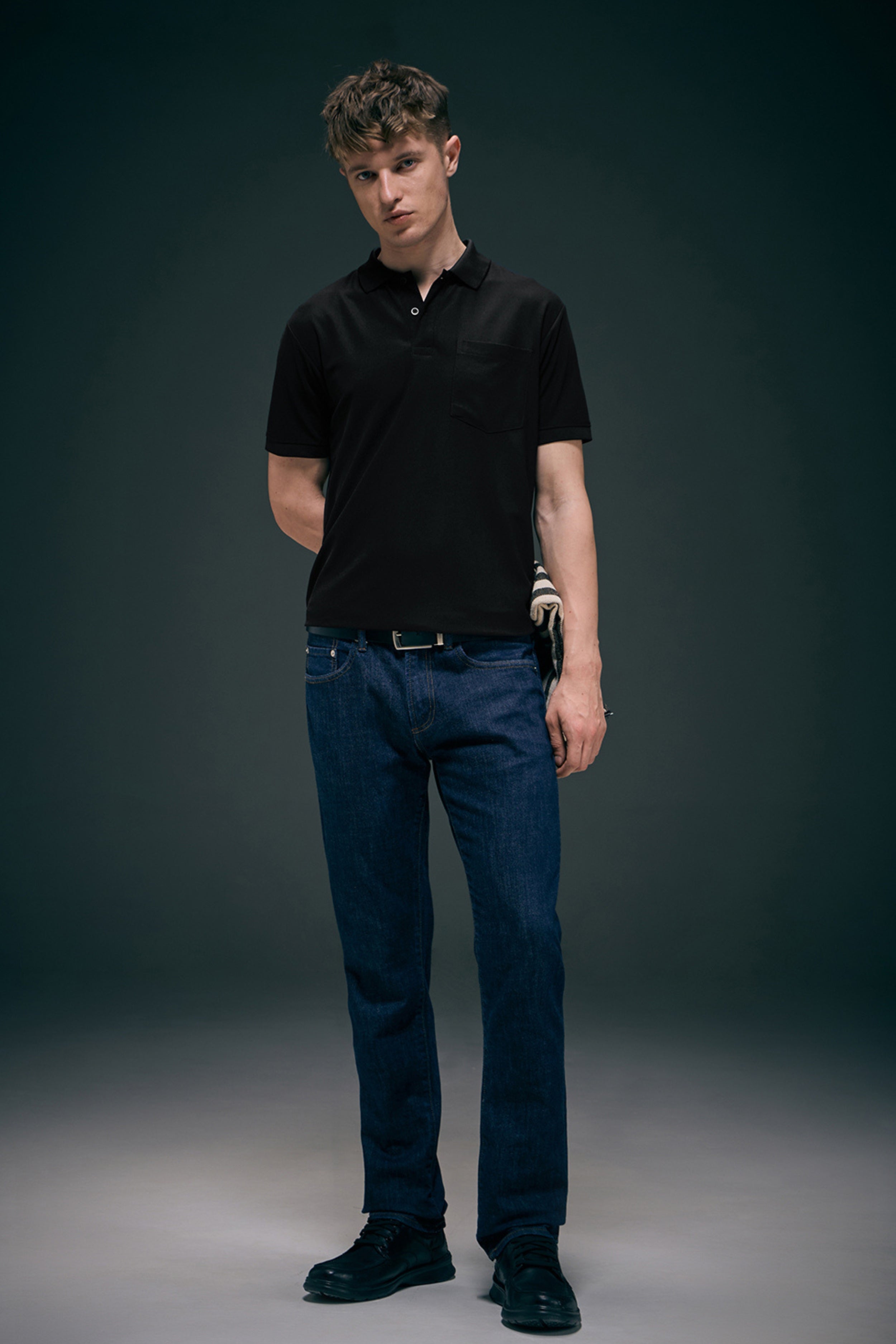 Black Smart Tech Pocket + Polo