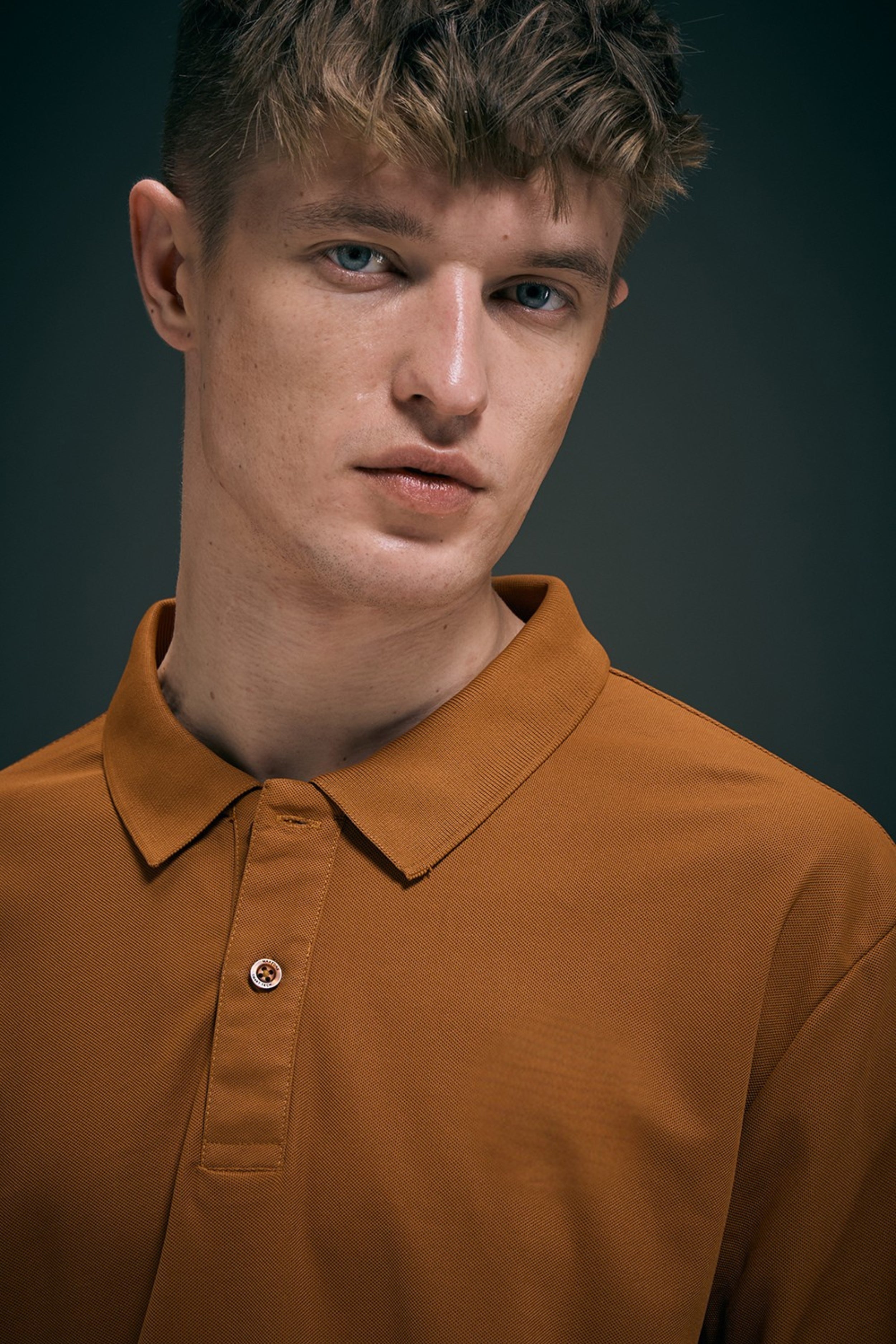 Caramel Full Sleeve Smart Tech Polo