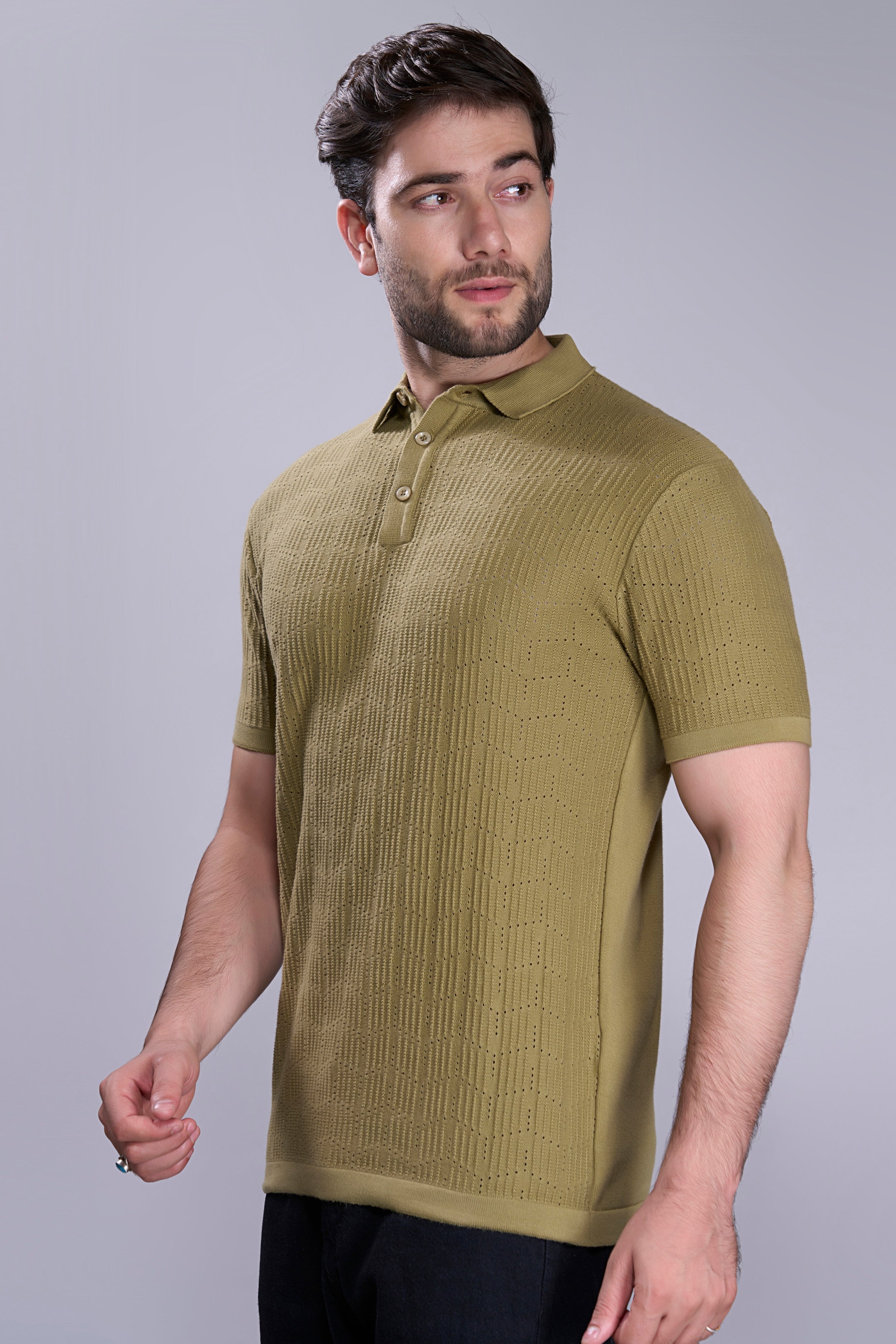 Green - Luxe Knitted Polo