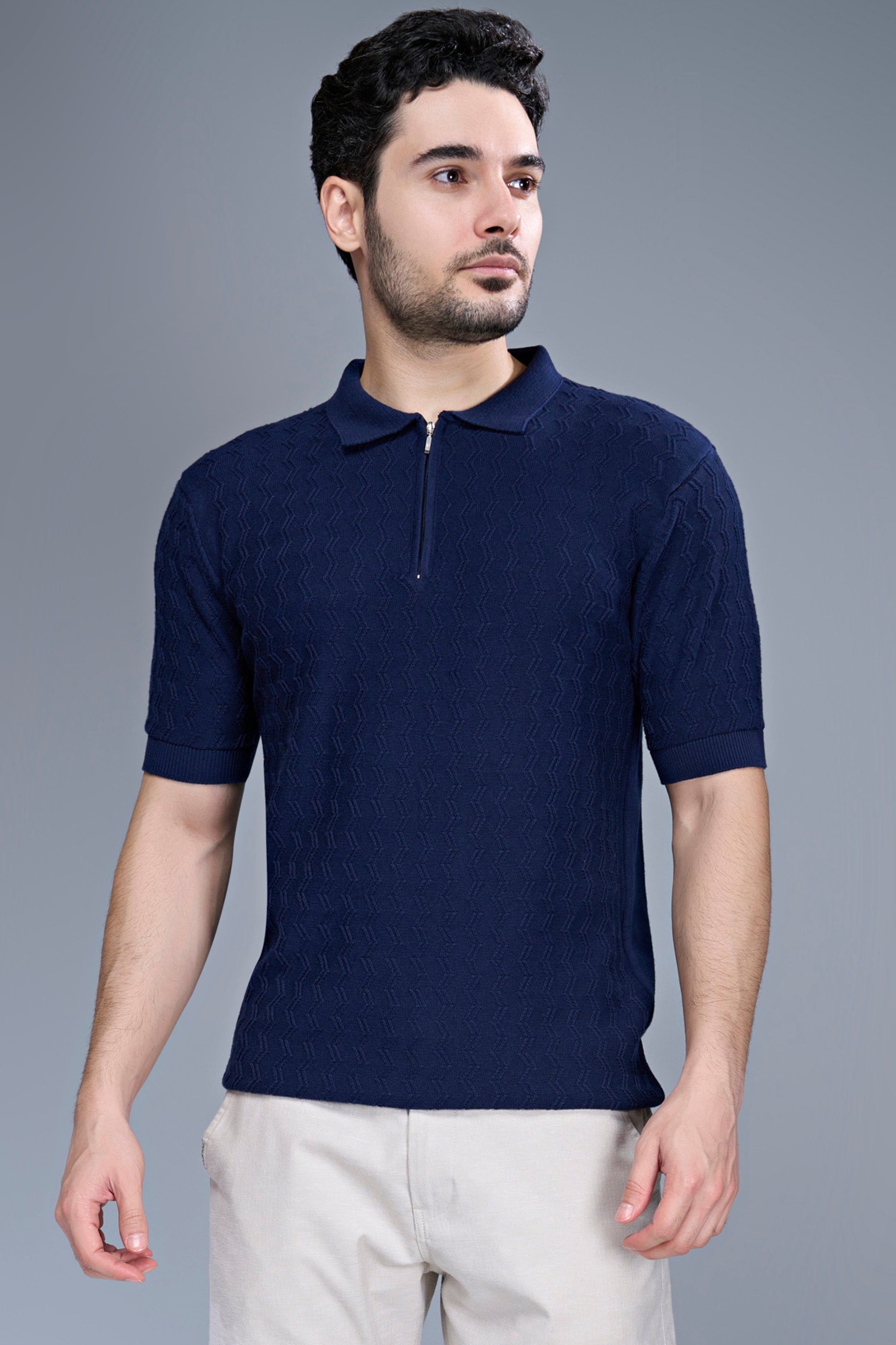 Atlantic Teal - Luxe Knitted Polo