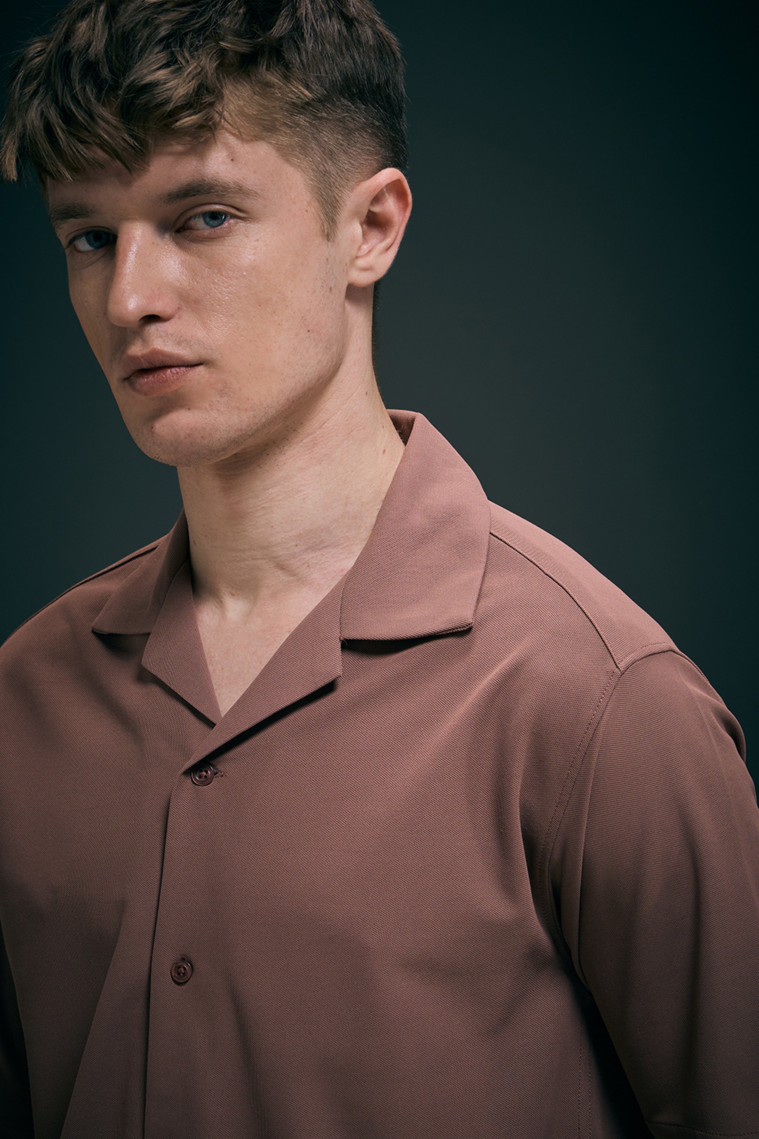 Hot Brown Smart Tech Cuban Shirt