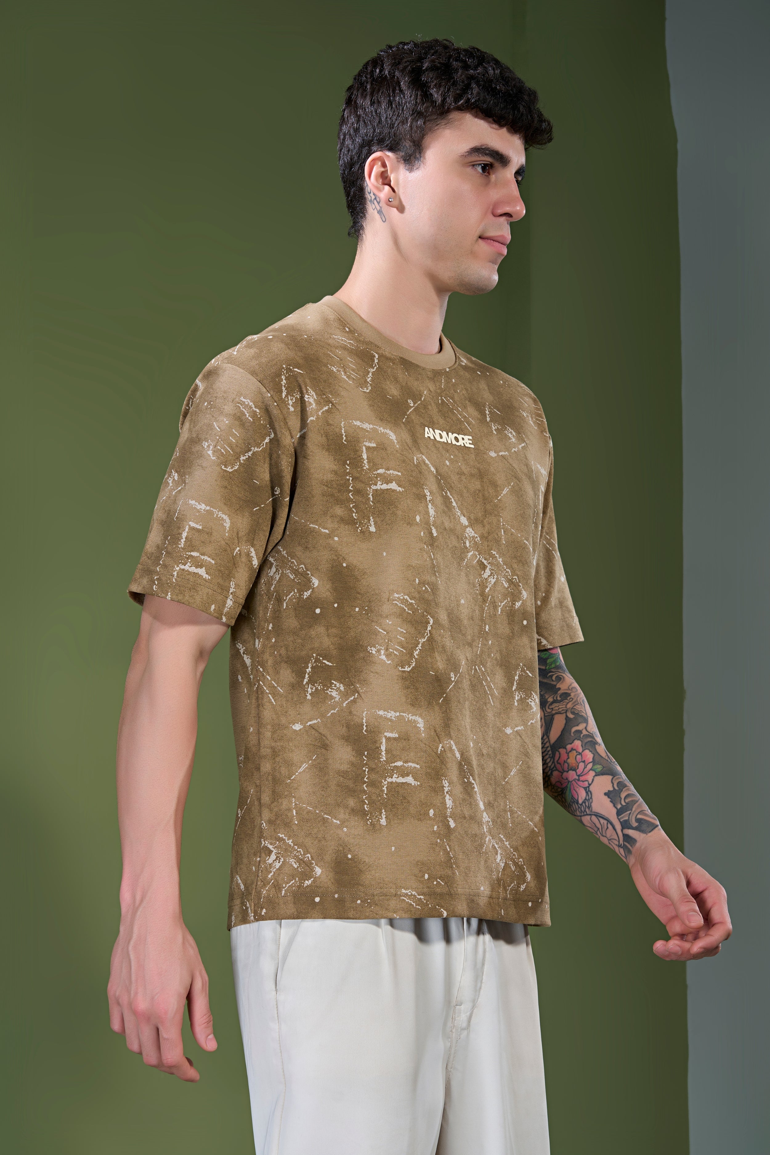 Sand Stone - Aop Core Oversize T-shirt