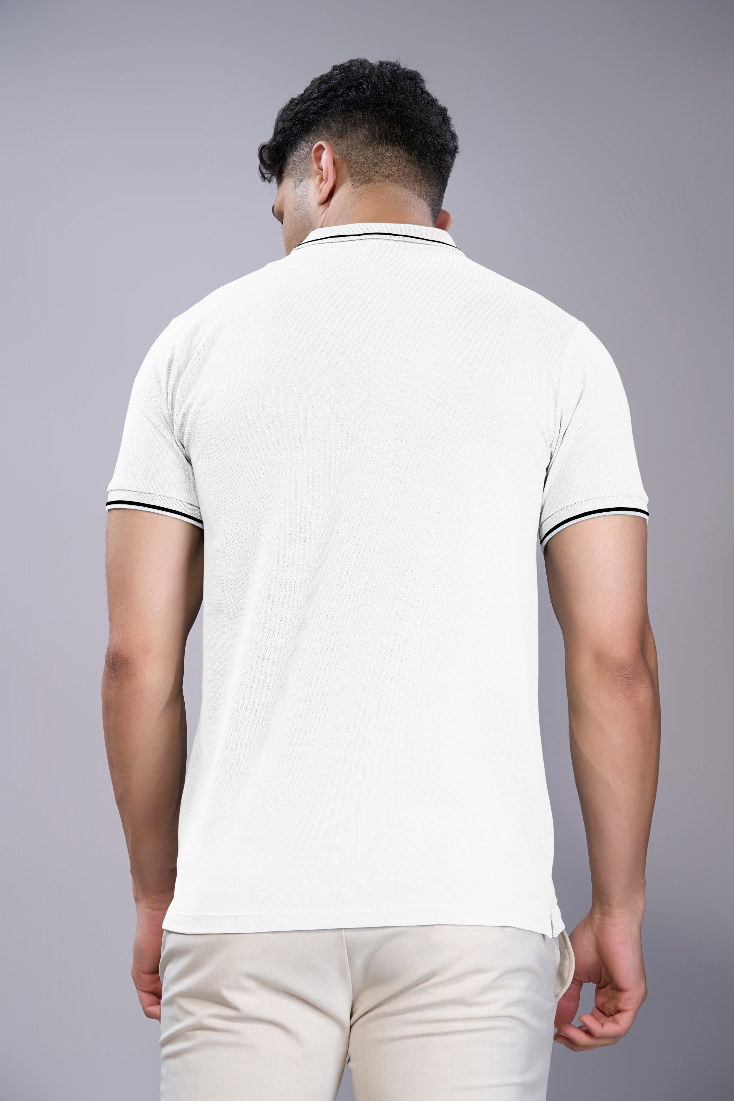 White - Identity Pocket Polo