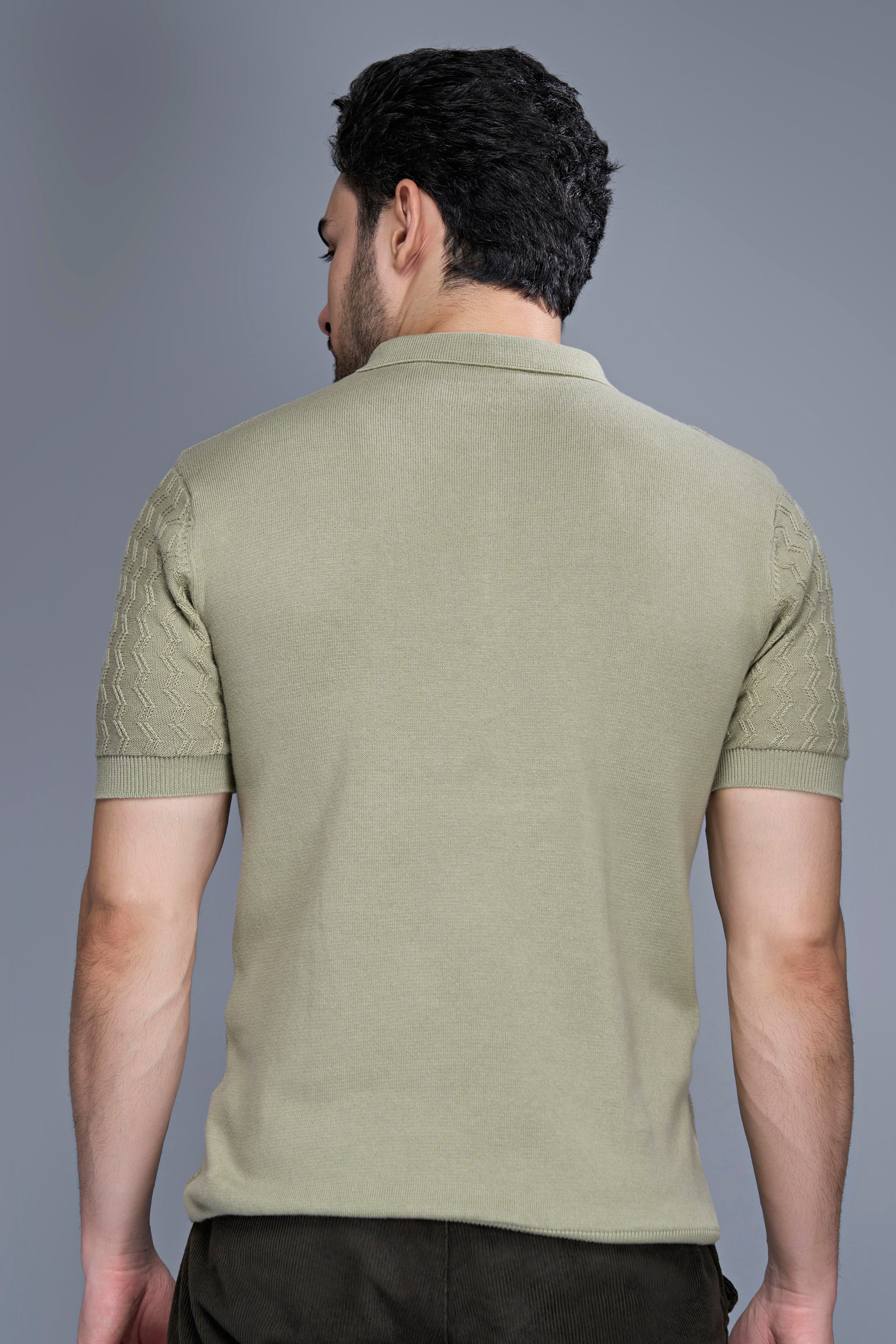 Olive Green - Luxe Knitted Polo