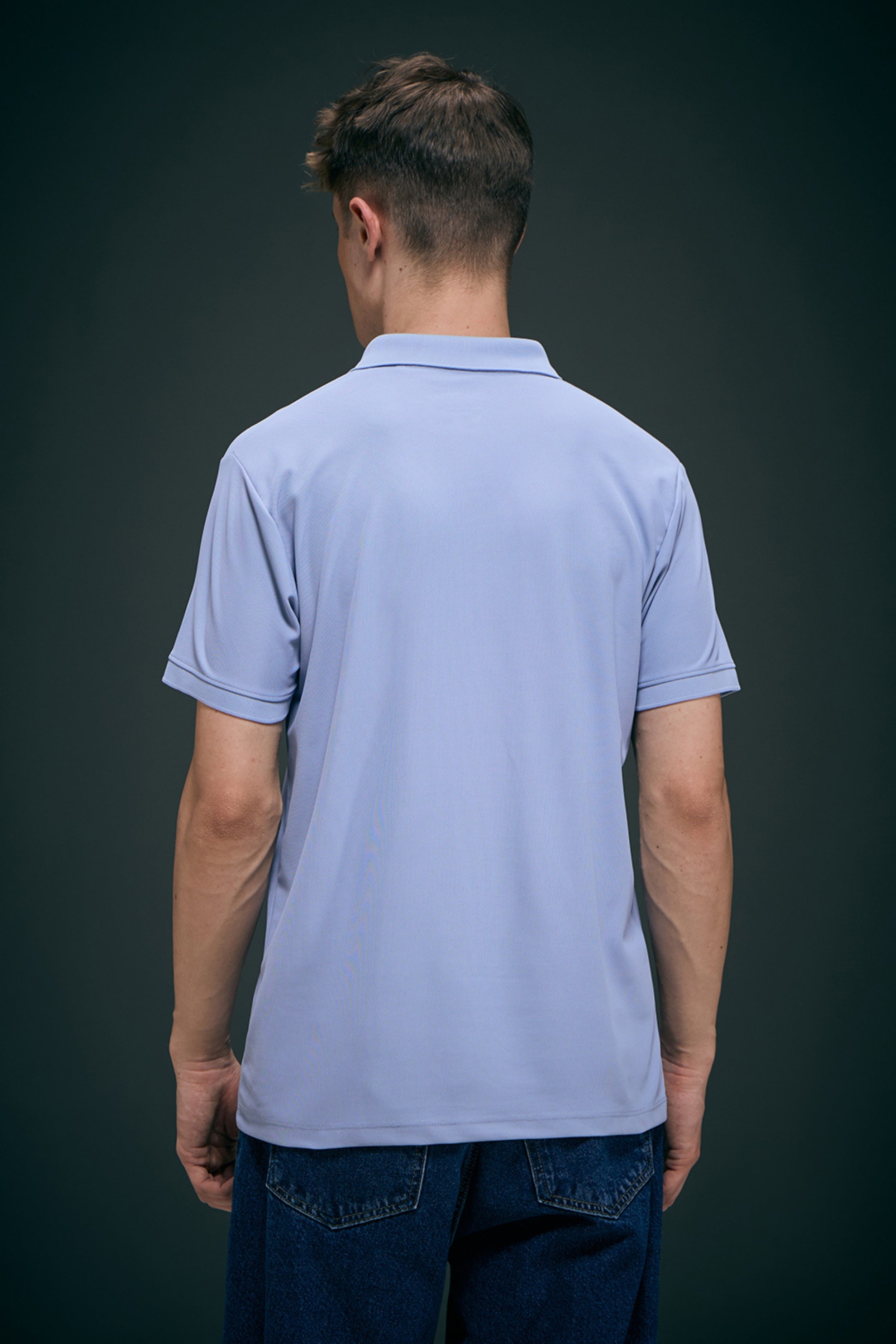 Smart tech polo - Ice Blue