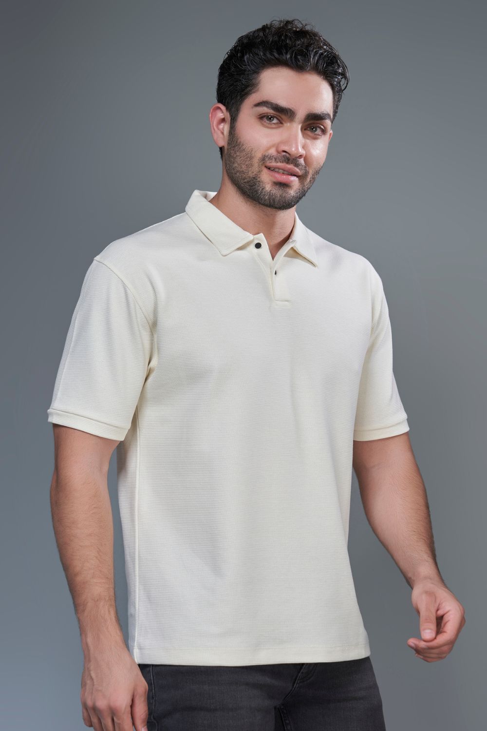 Crafted Polo - Powder White