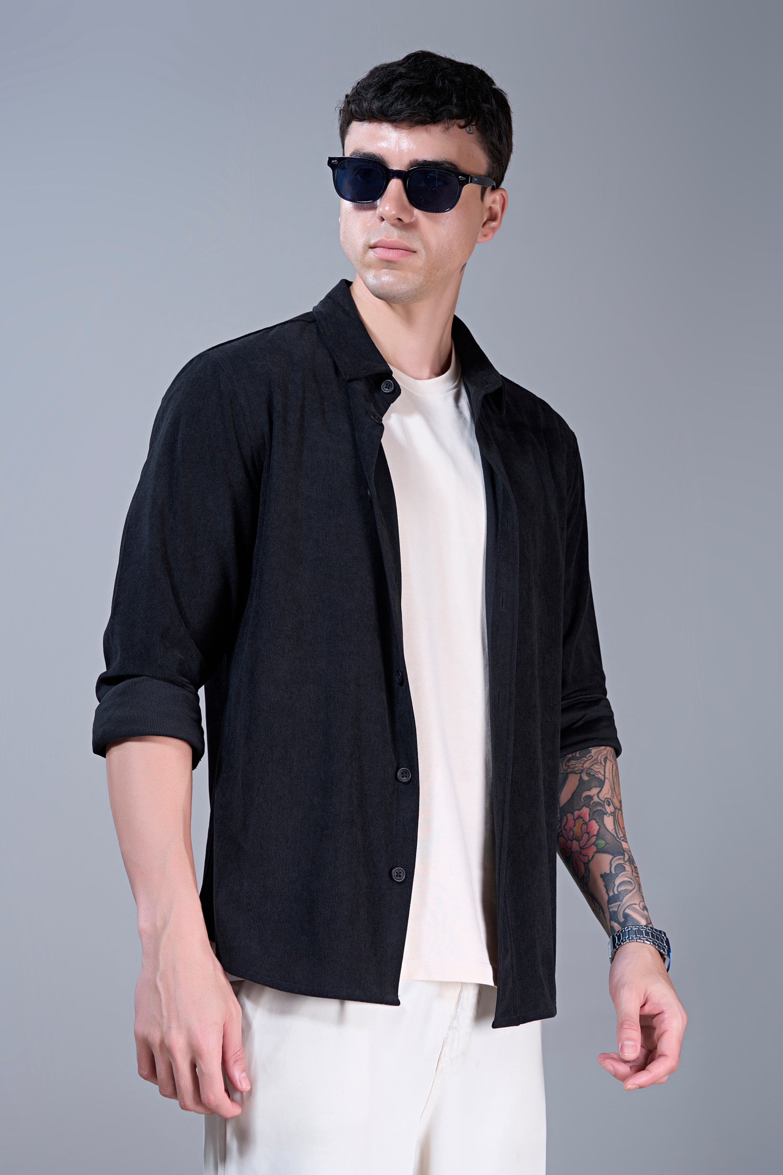 Black - Corduroy Shirt