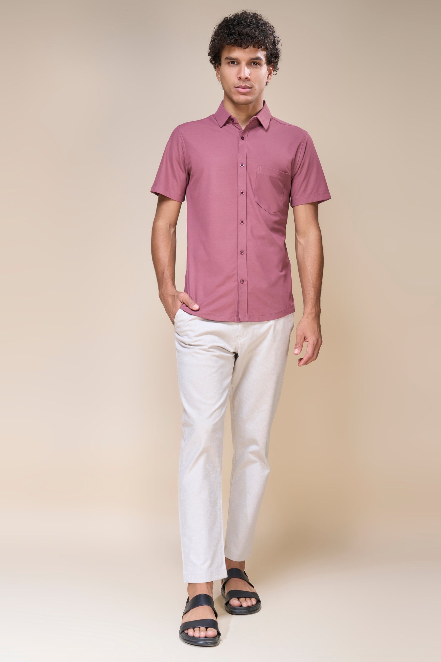 Maroon - Smart Tech Pocket Shirt