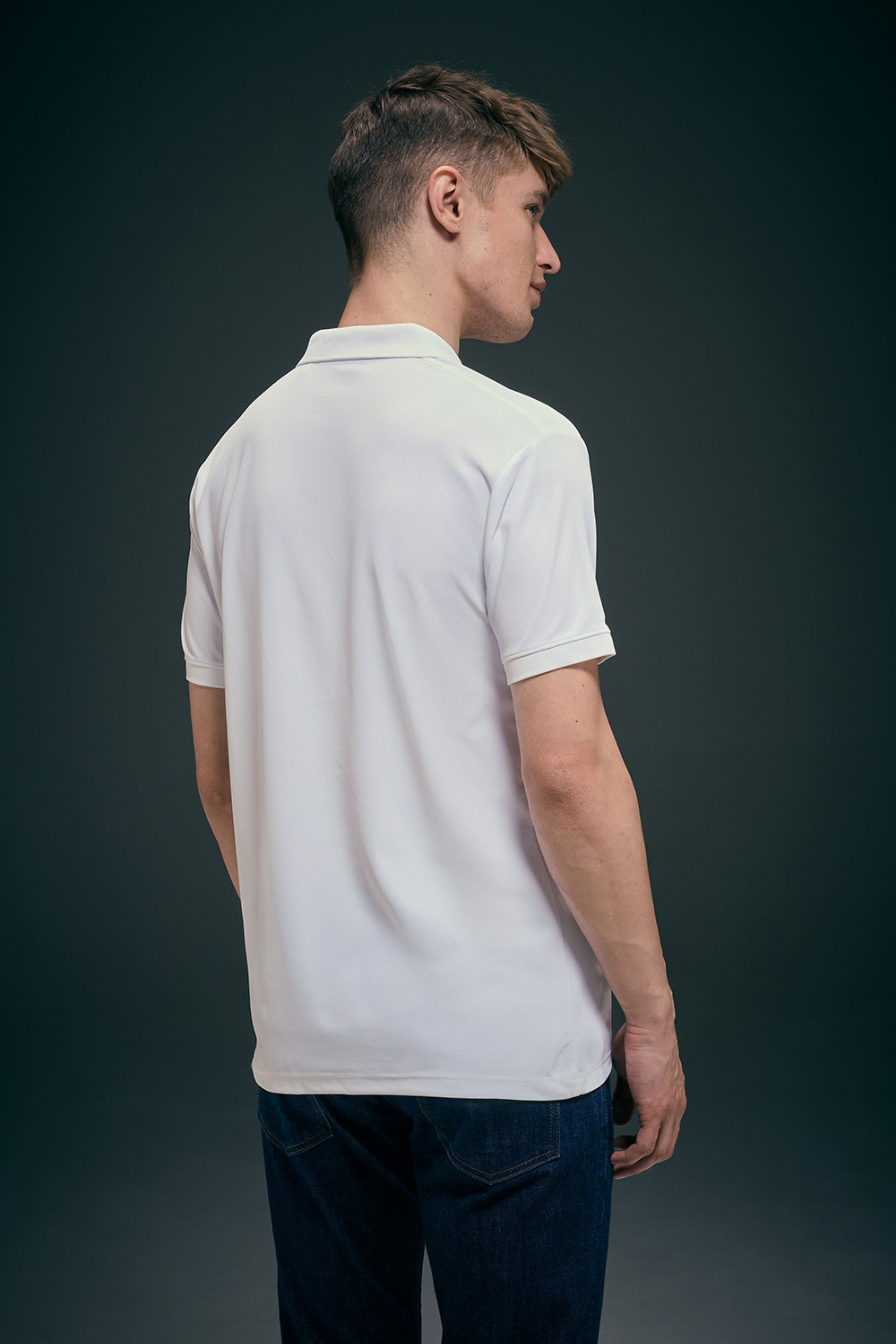 Smart tech polo - White