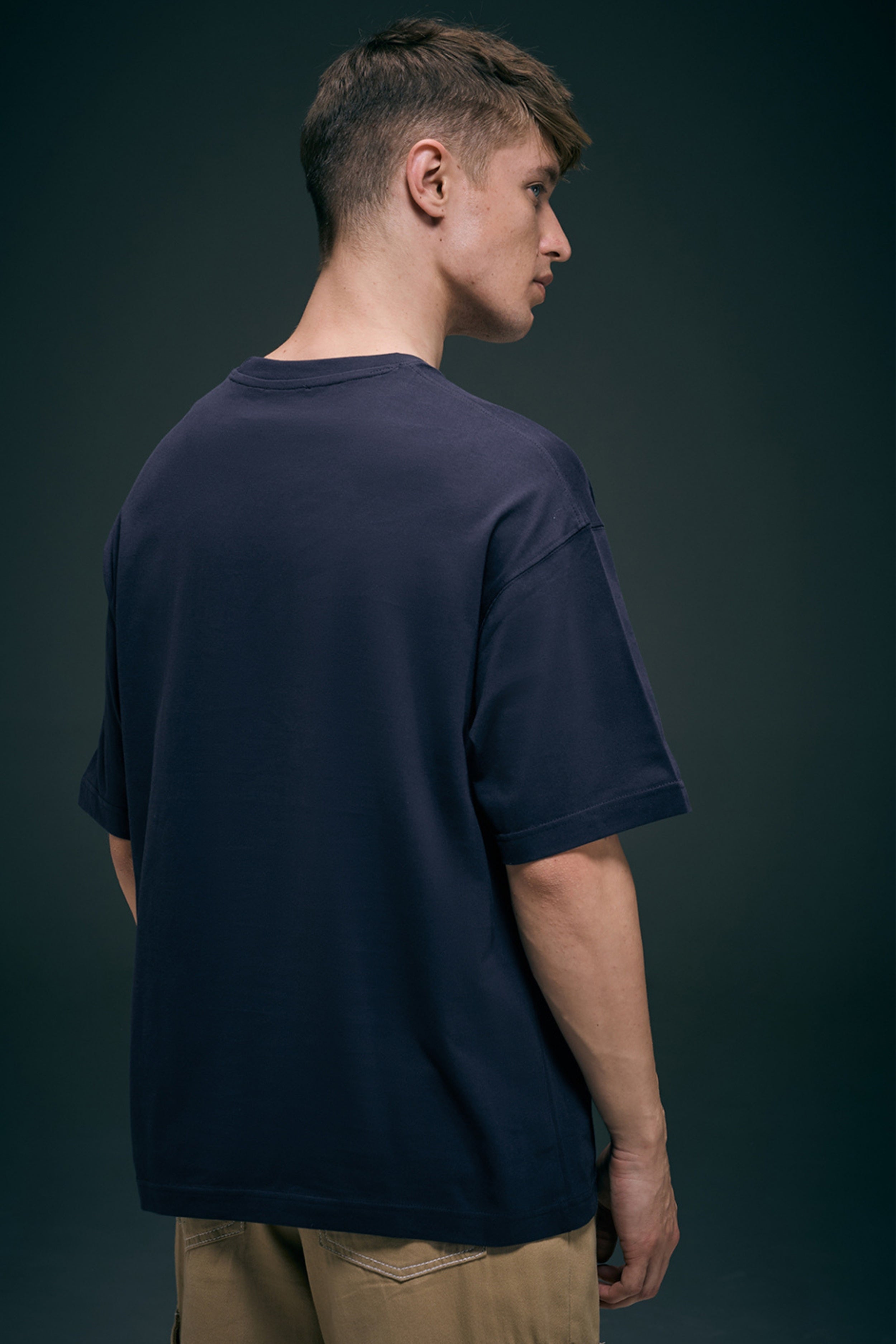 Trip Teal - Oversized drop Shoulder