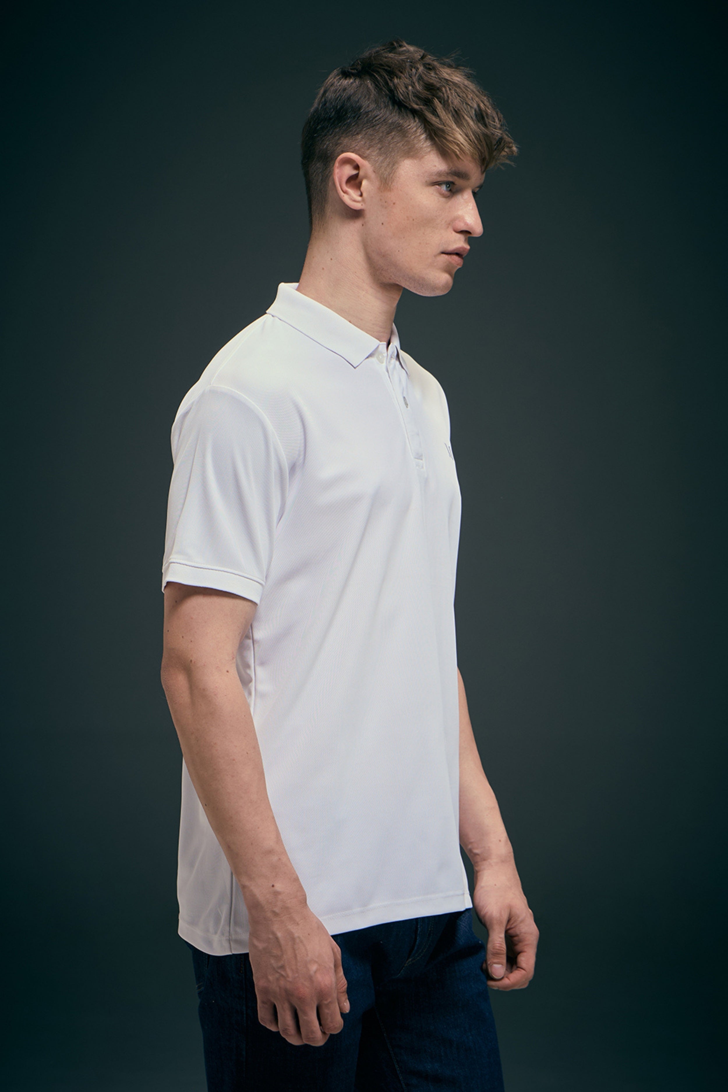 Smart tech polo - White