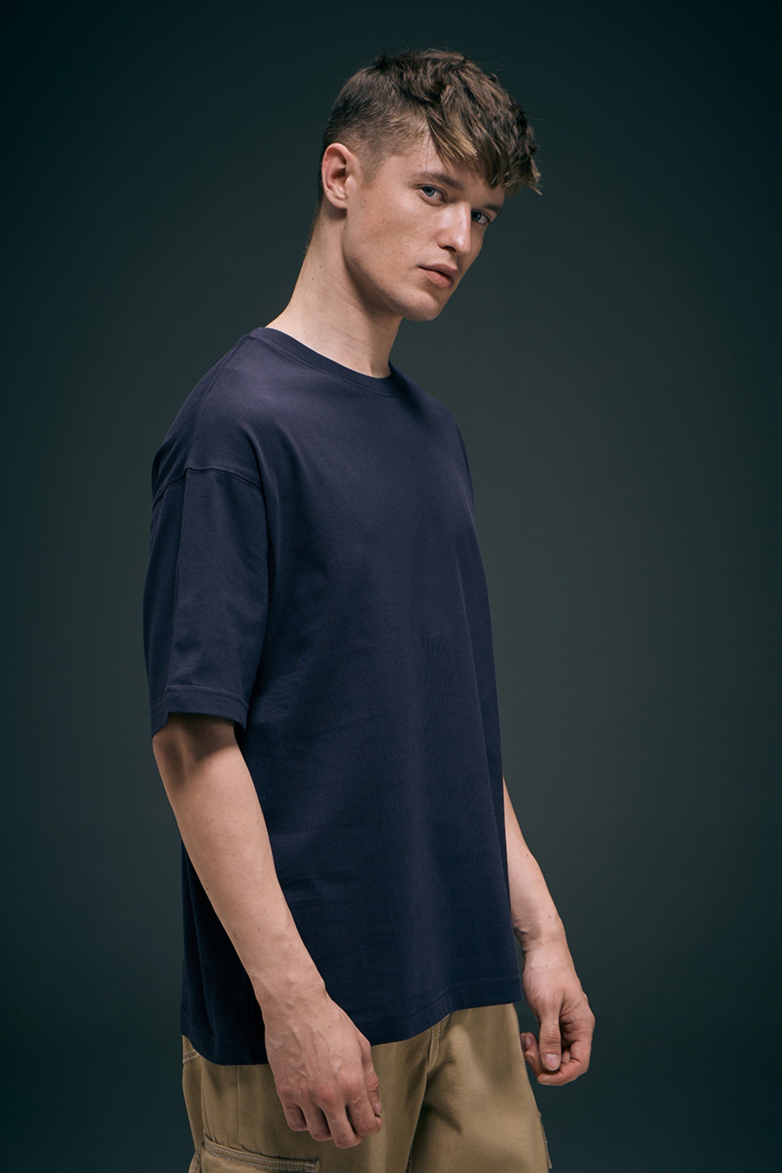 Trip Teal - Oversized drop Shoulder