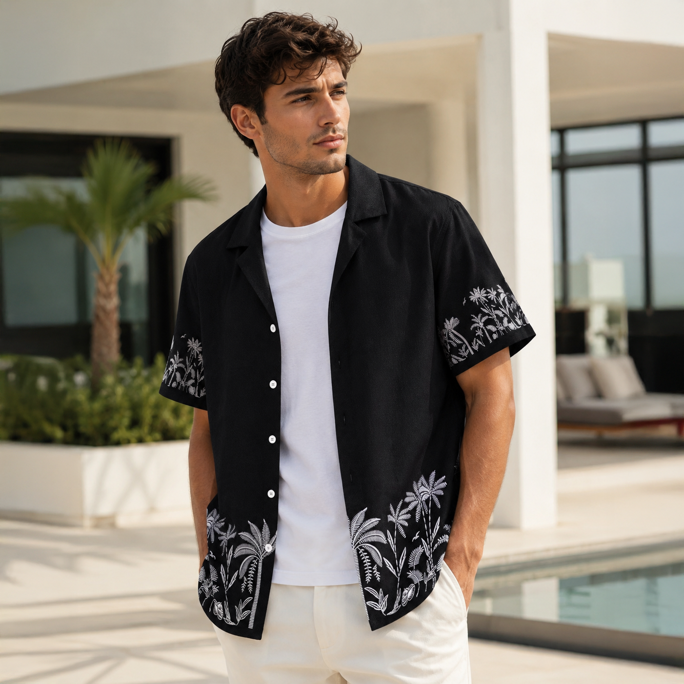 BLACK SESSION PRINTED OVERSIZE SHIRT
