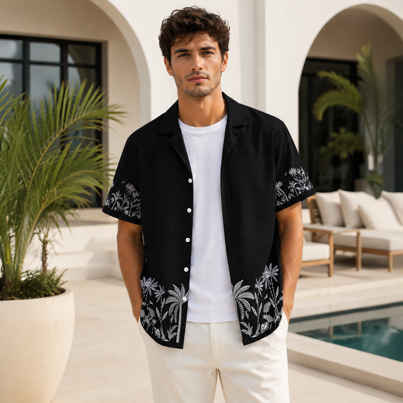 BLACK SESSION PRINTED OVERSIZE SHIRT