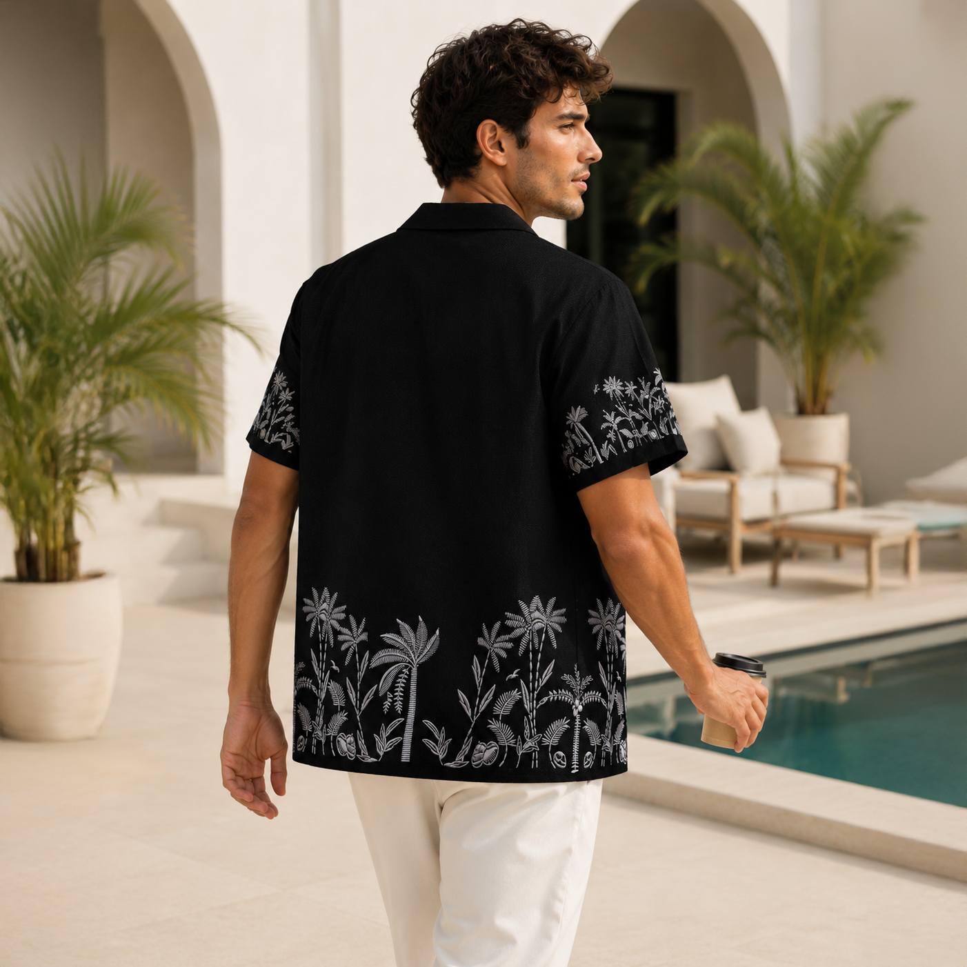 BLACK SESSION PRINTED OVERSIZE SHIRT