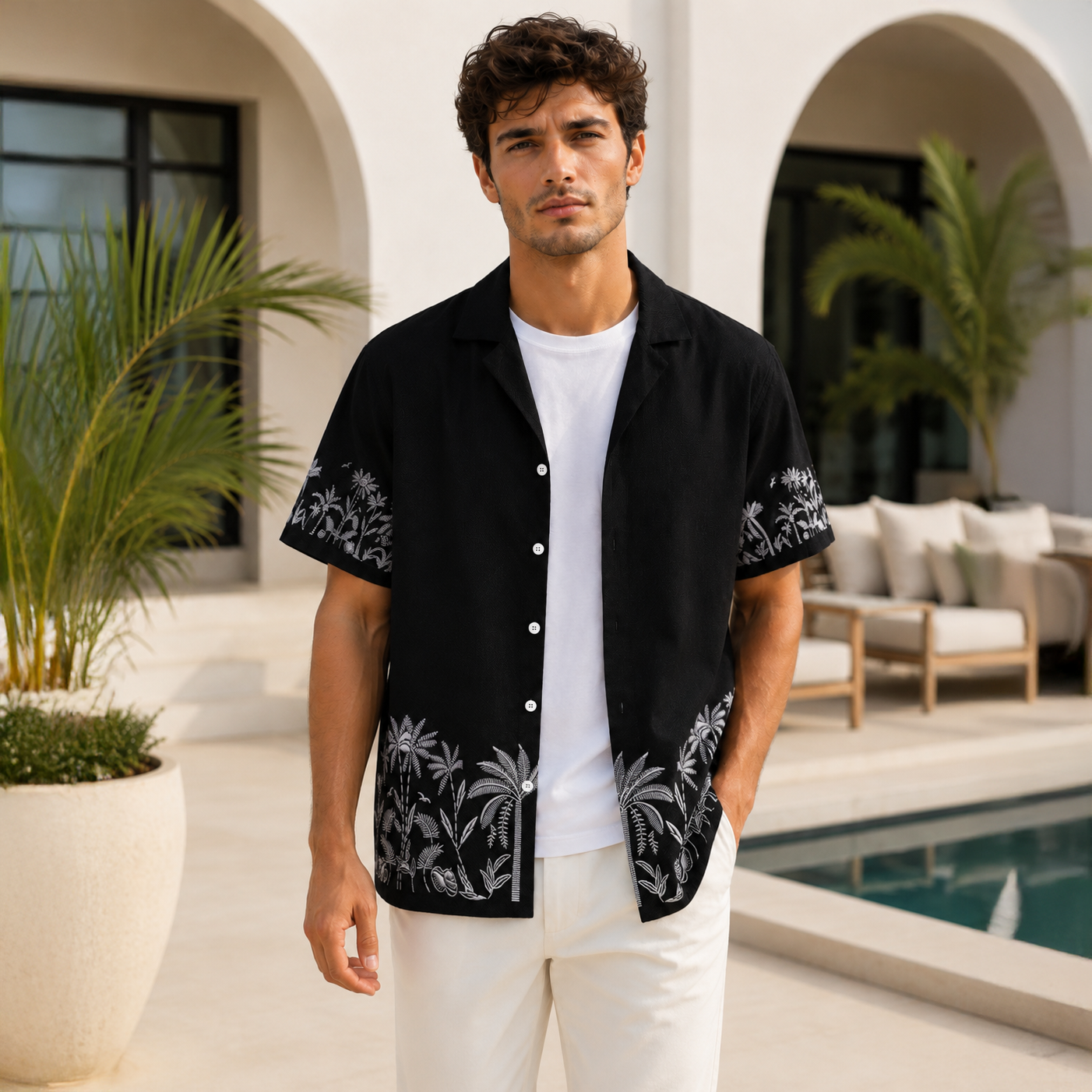 BLACK SESSION PRINTED OVERSIZE SHIRT
