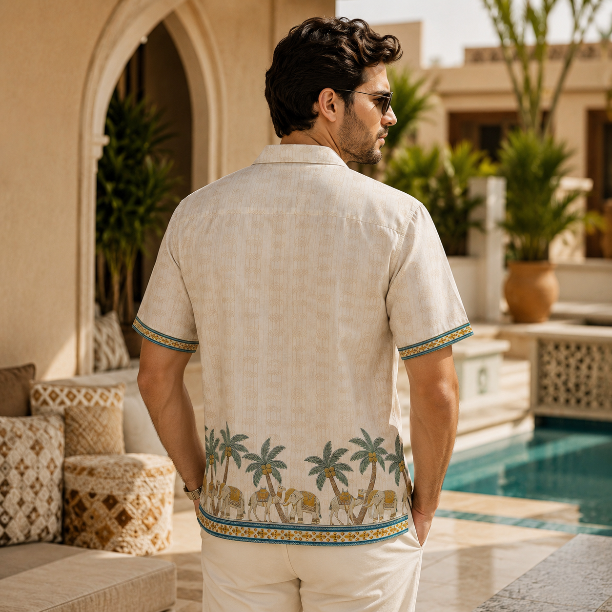 DESERT PALM PRINTED SHIRT