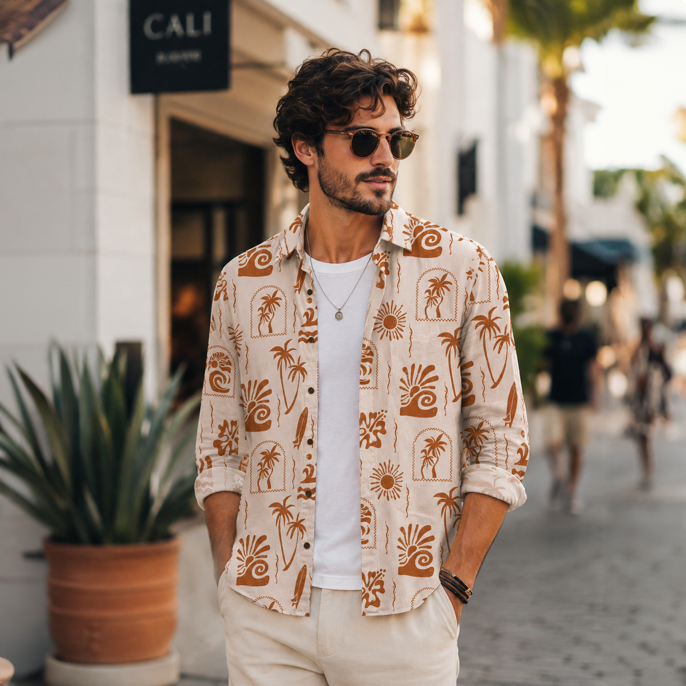 BECH TEXTURE FULL SLEEVE SHIRT