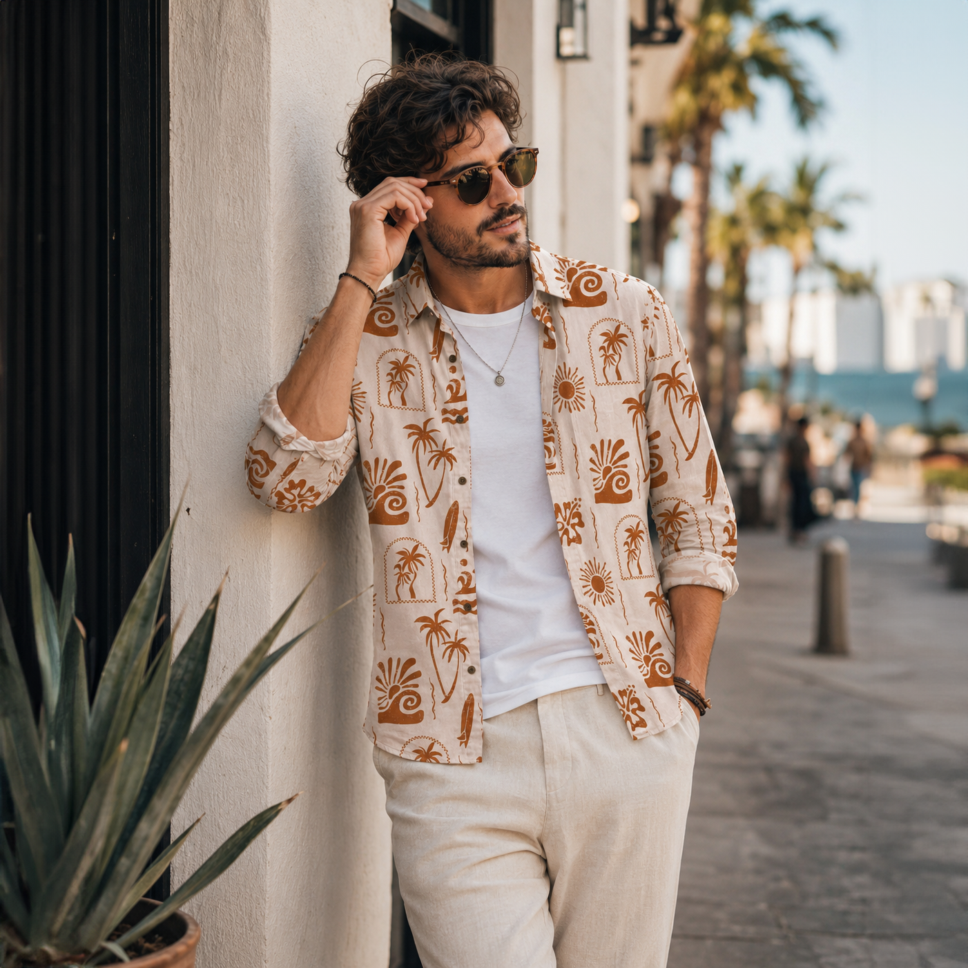 BECH TEXTURE FULL SLEEVE SHIRT