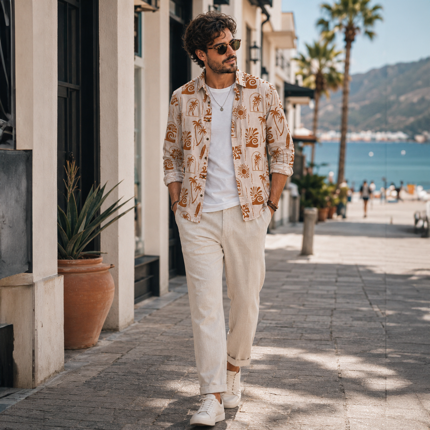 BECH TEXTURE FULL SLEEVE SHIRT