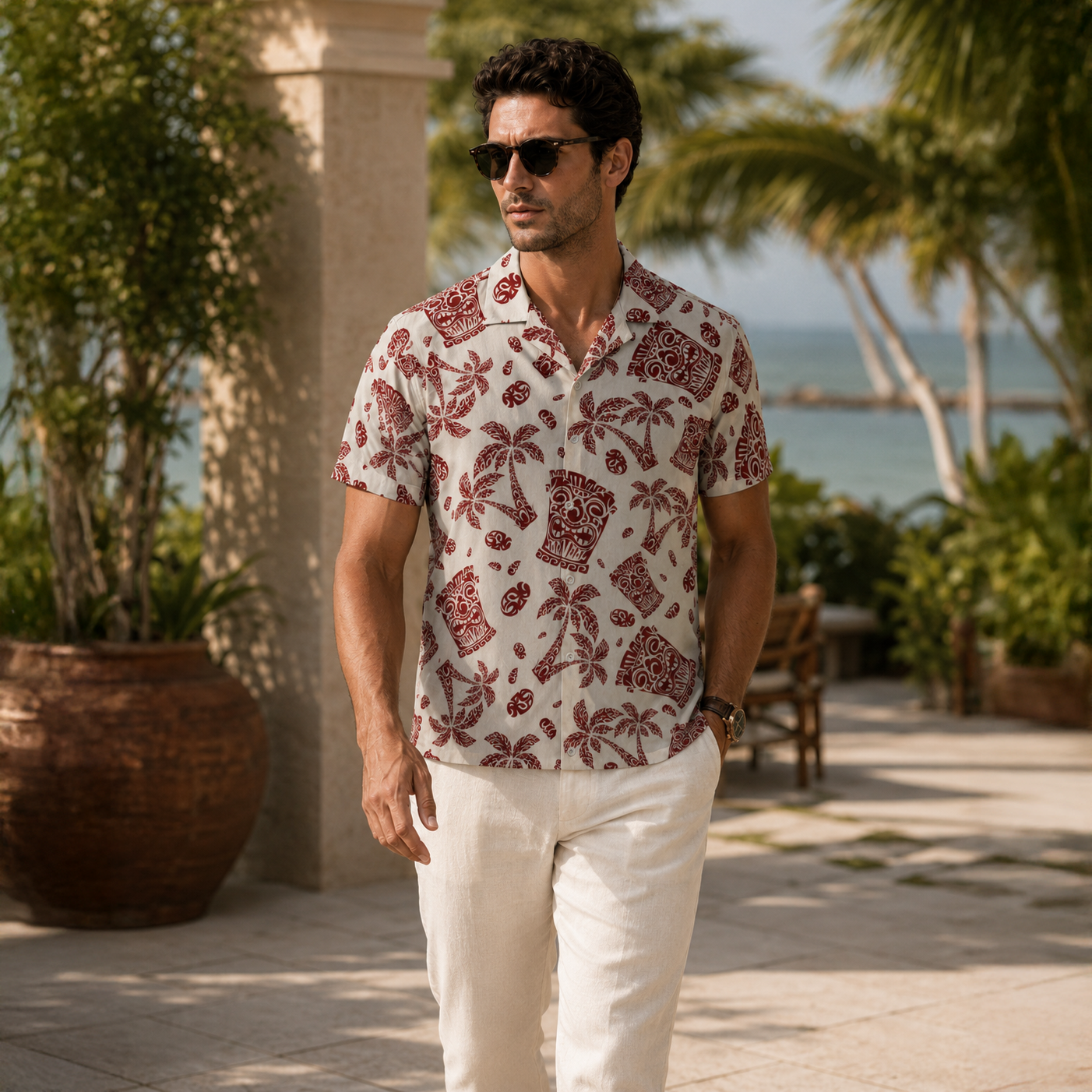 TEMPLE PALM SHIRT