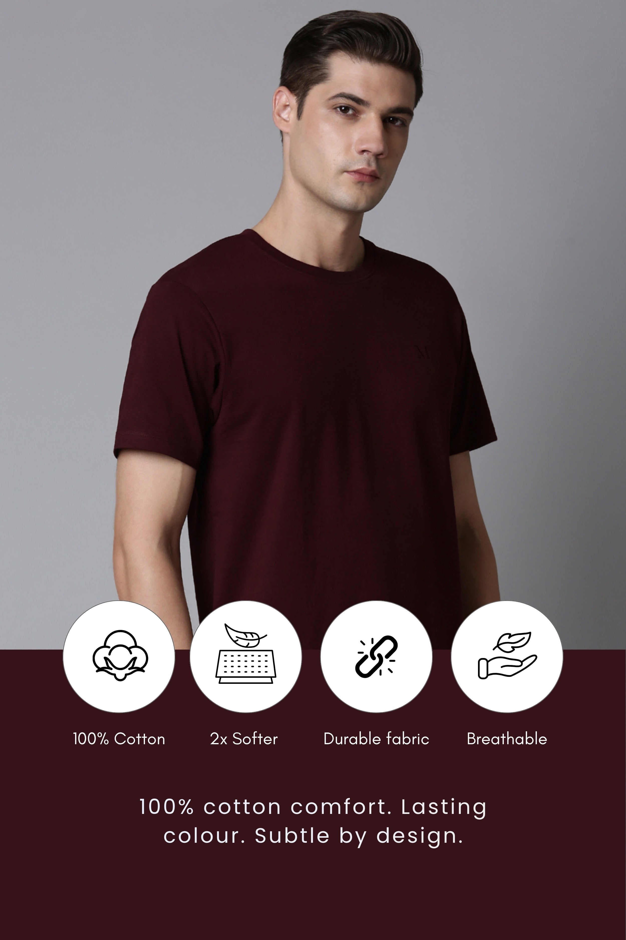 Heng Maroon Cotton IQ Basics