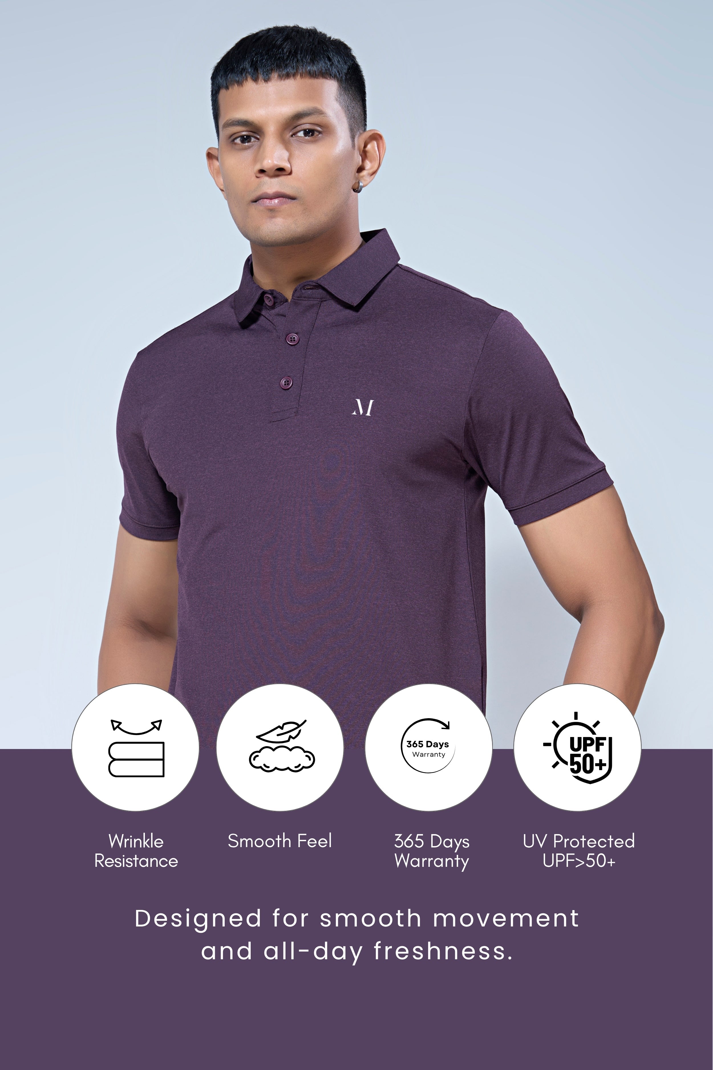 Grape 365 Days Aircool Polo